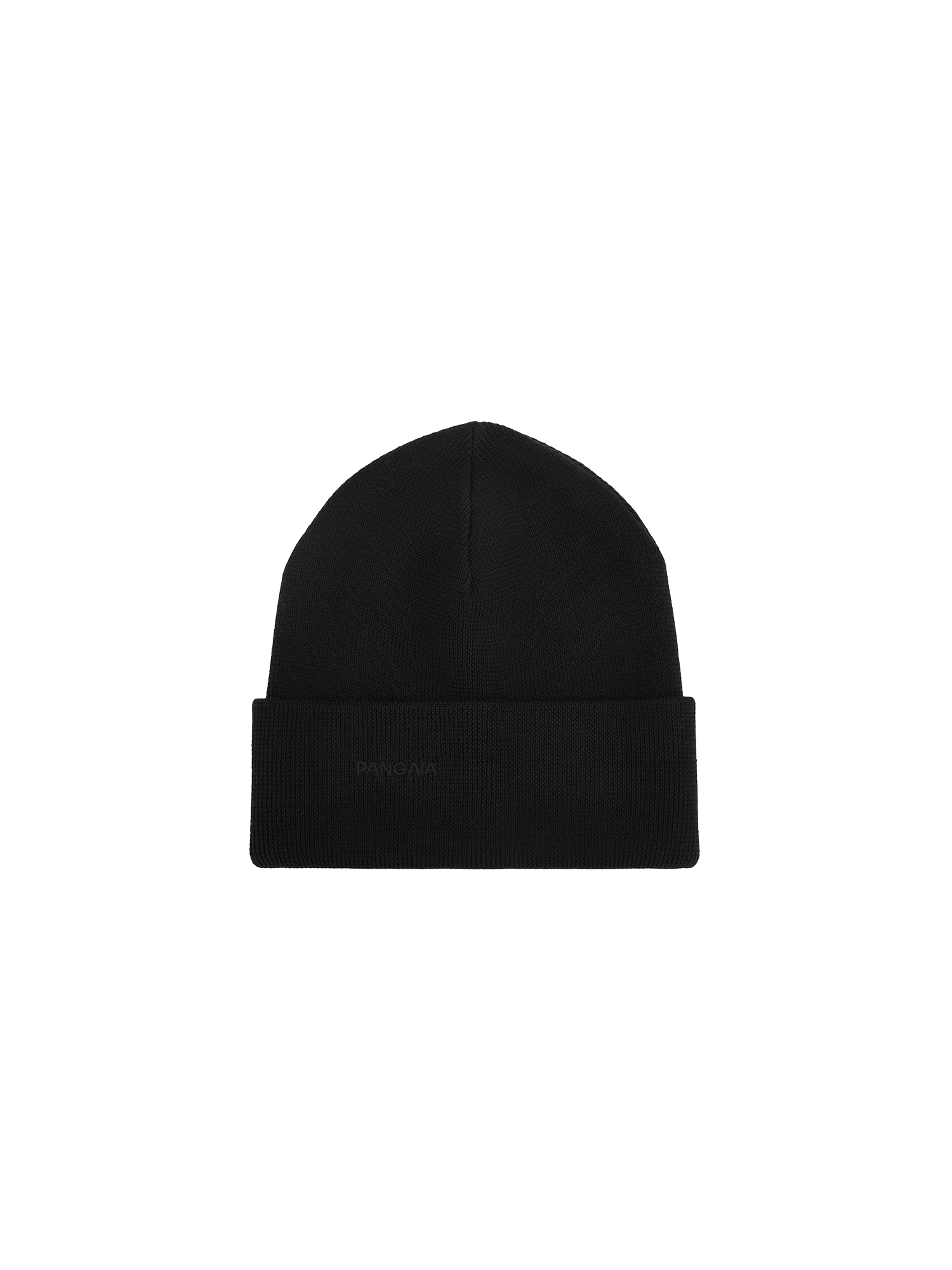 Catya Black Wool Knit Hat With Double White & Black Pom-Poms