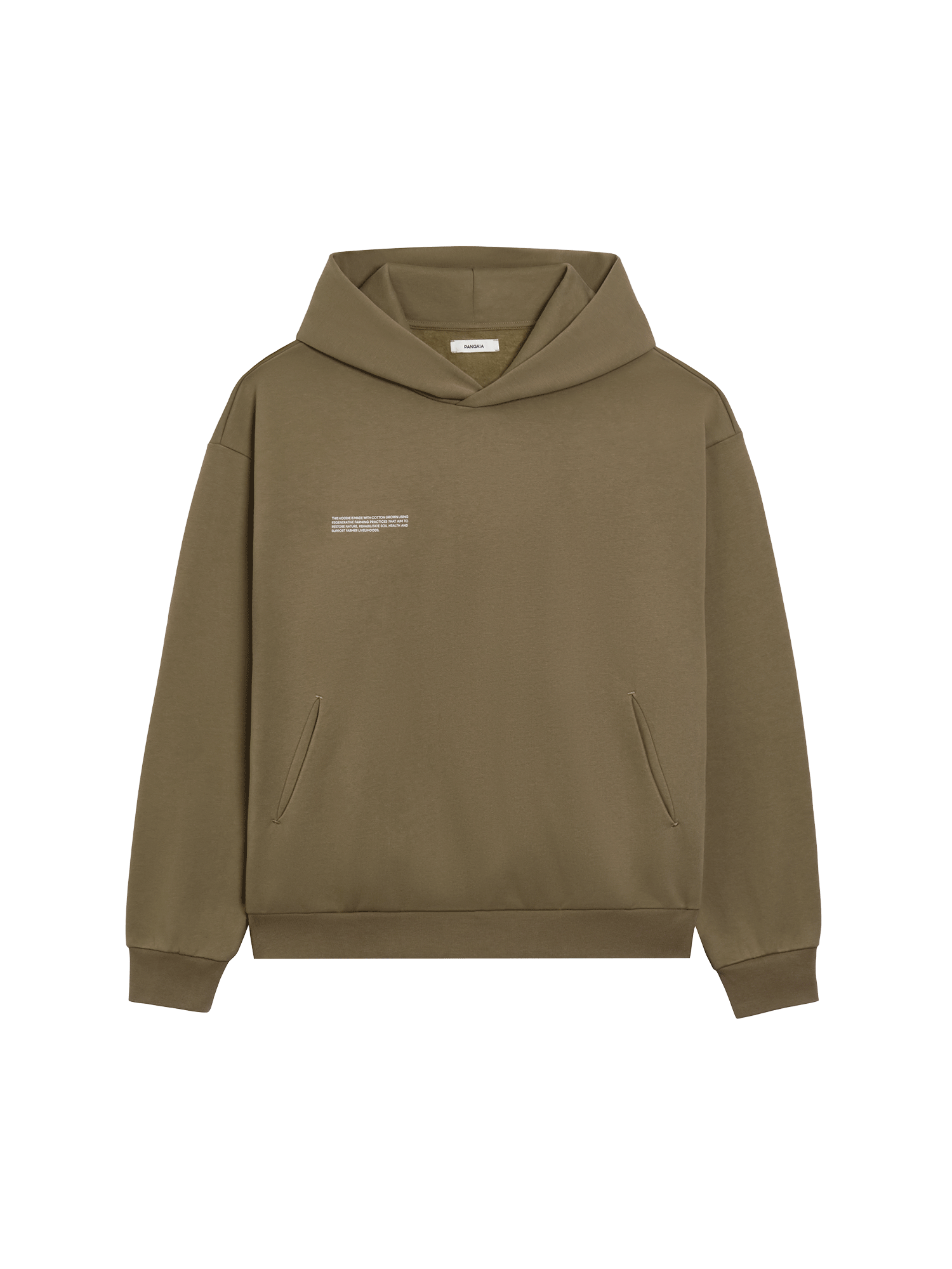 In Conversion Cotton Hoodie Carbon Brown Pangaia