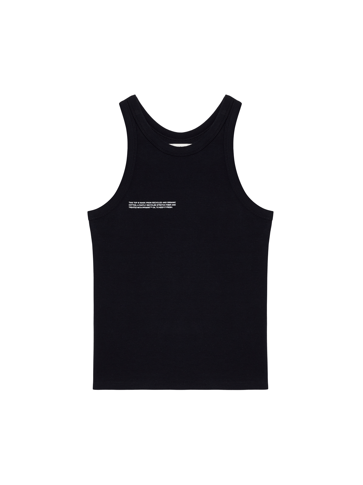 Women's Recycled Cotton Tank Top—black