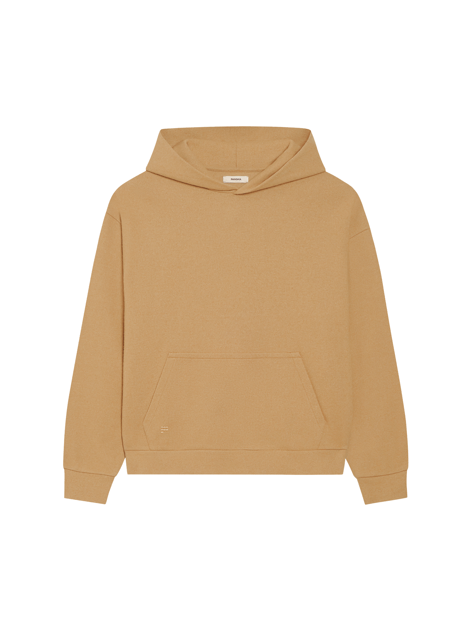 Recycled Wool Jersey Hoodie—camel