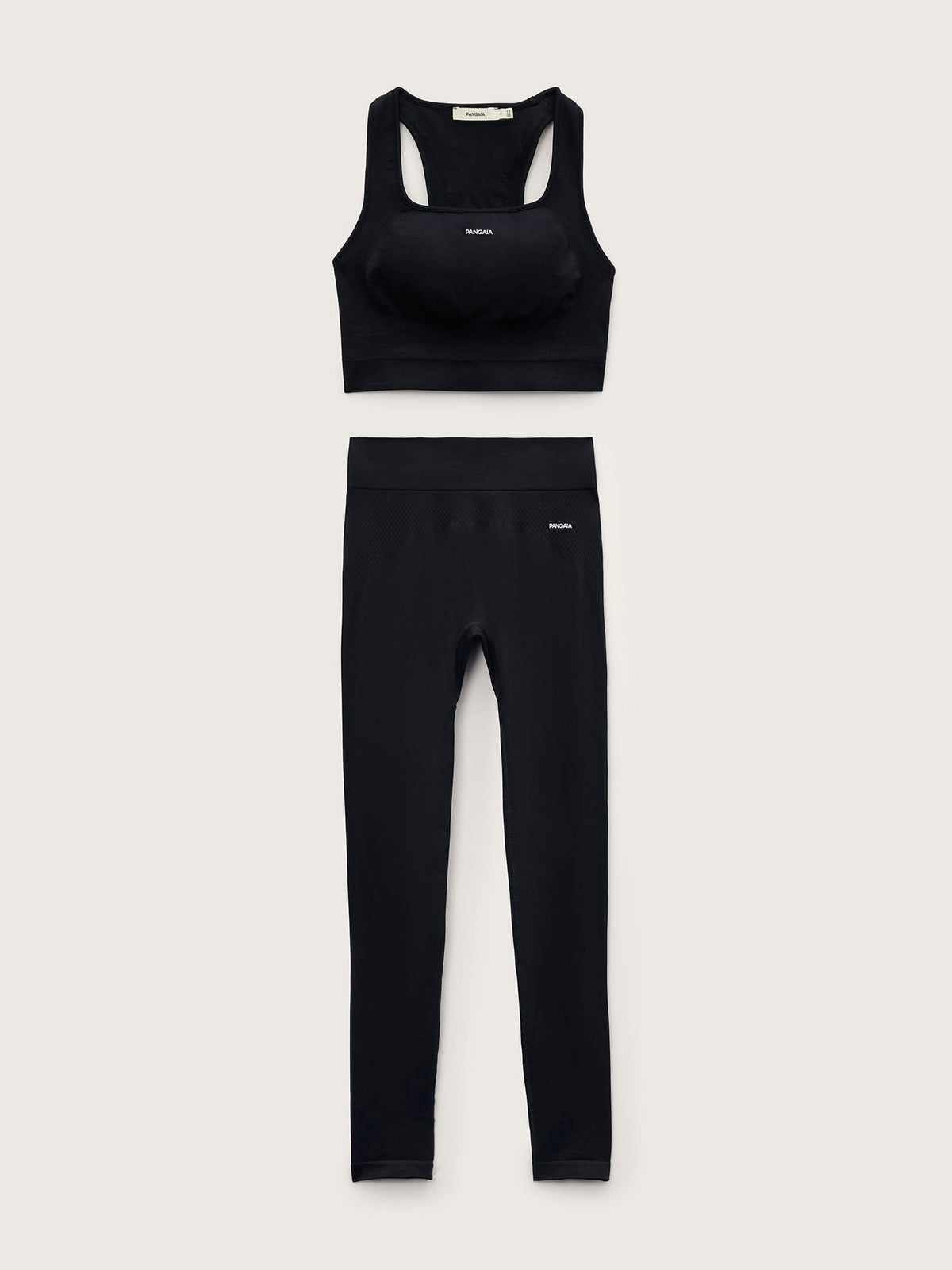 Womens Bio-Based Tank Top and Leggings Set—Black