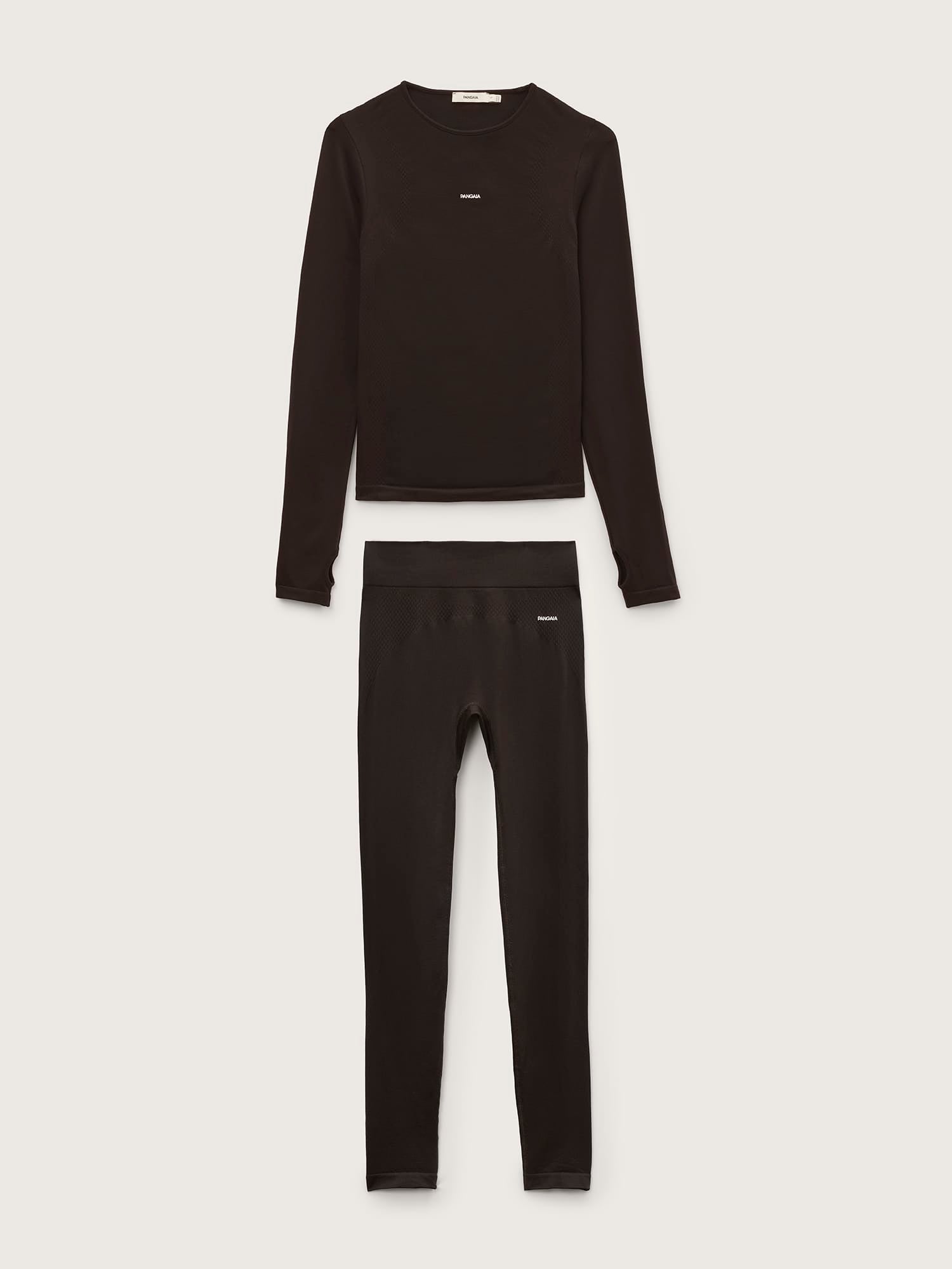 Womens Bio-Based Long Sleeve Top and Leggings Bundle—Obsidian Core