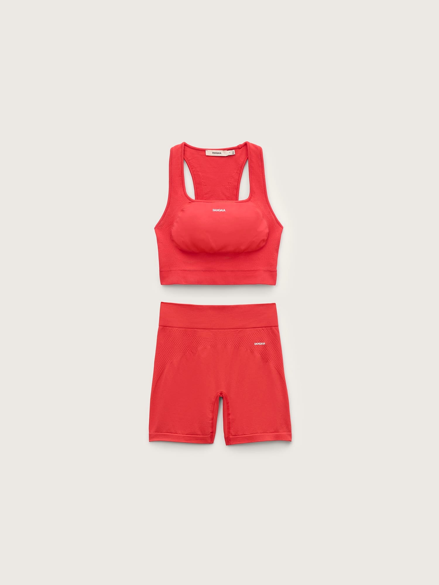 Womens Bio-Based Tank Top and Cycle Shorts Bundle—Pulse Red