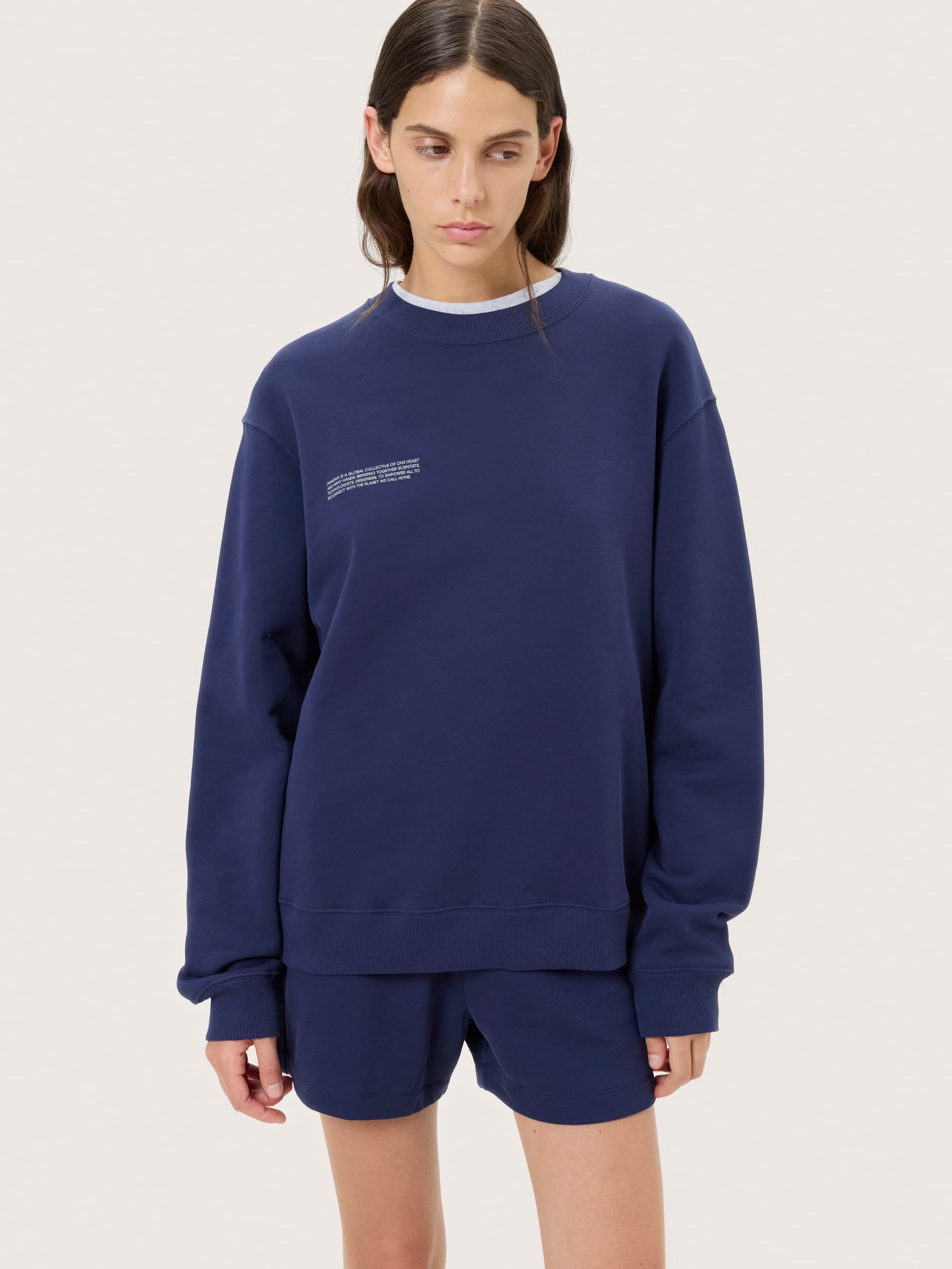 Womens Midweight Sweatshirt—Ocean Navy