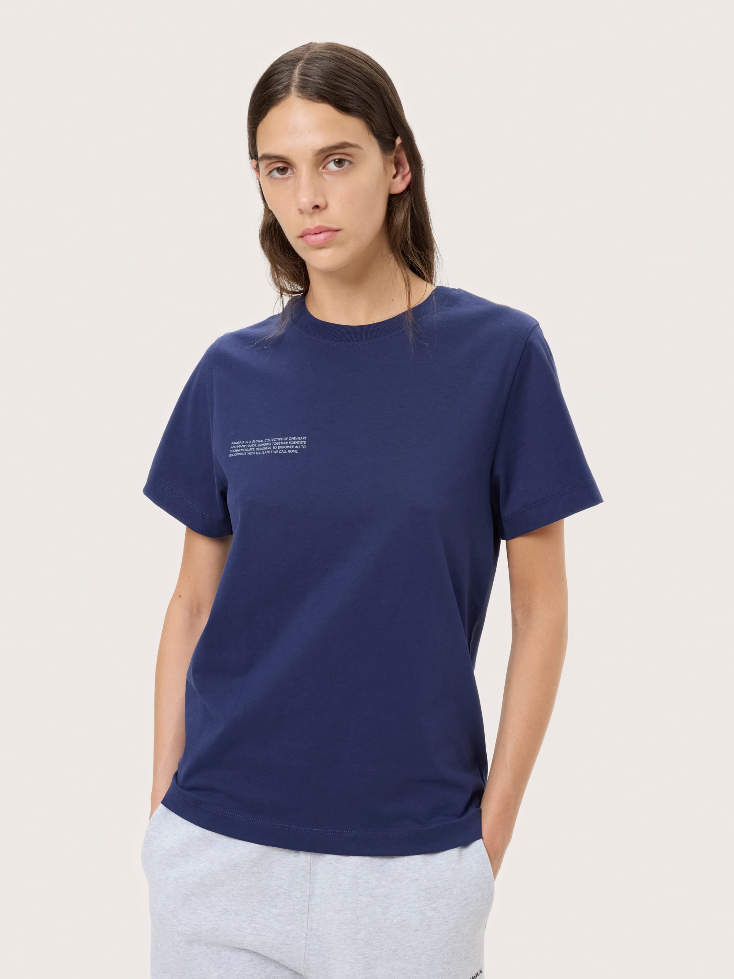 Womens Midweight T-Shirt—Ocean Navy