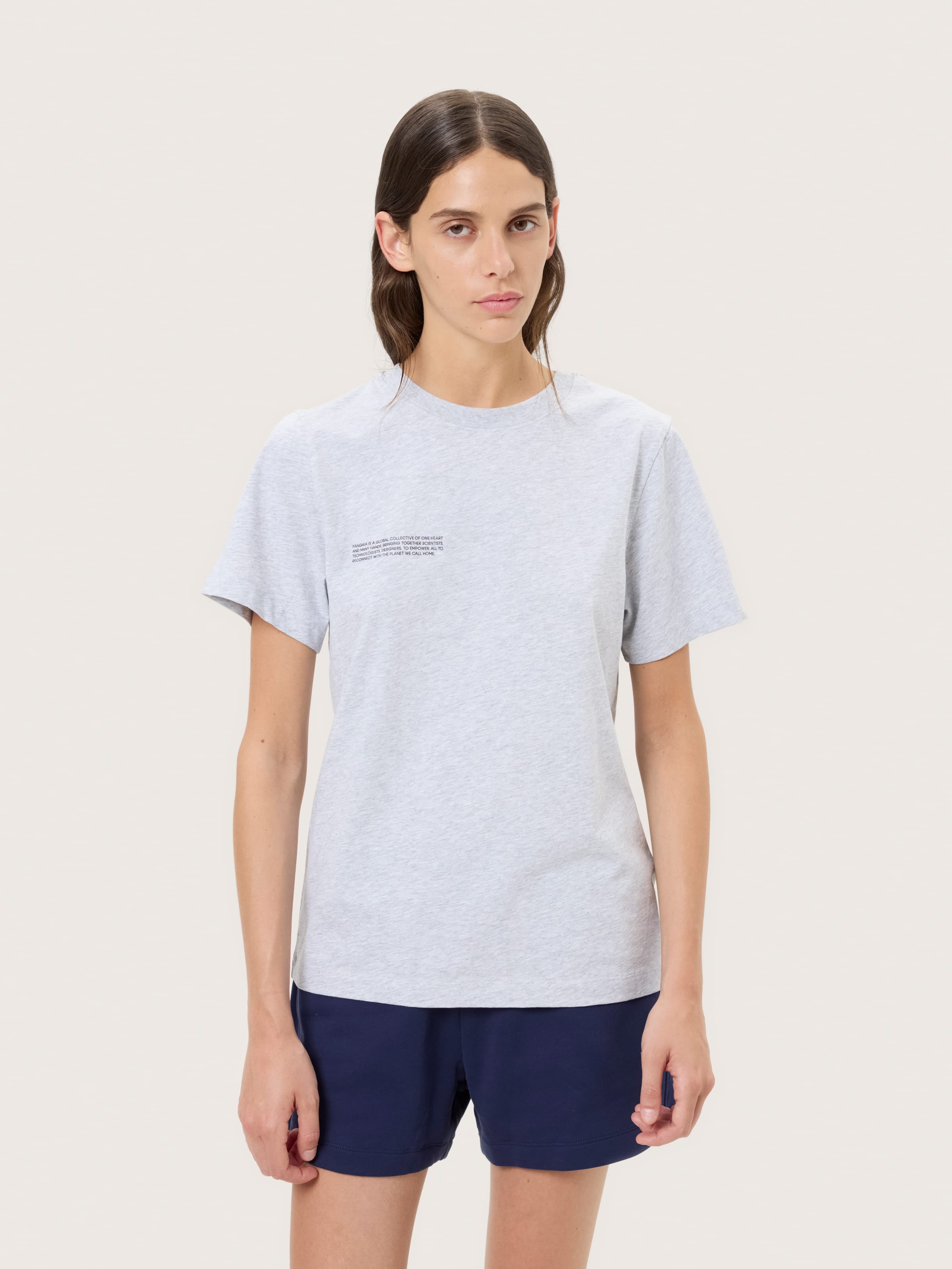 Womens Midweight T-Shirt—Grey Marl