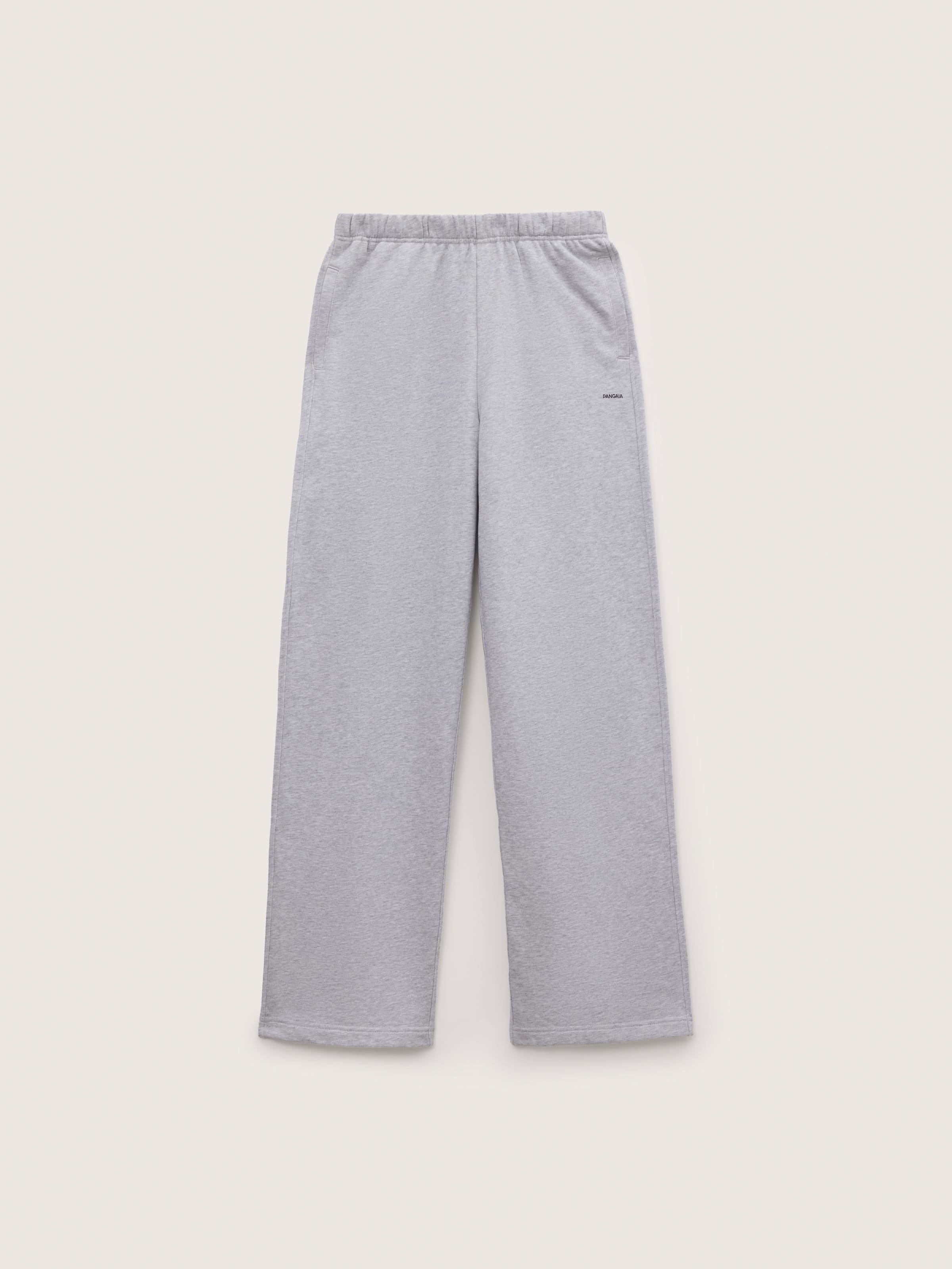 Womens Midweight Straight Leg Track Pants—Grey Marl