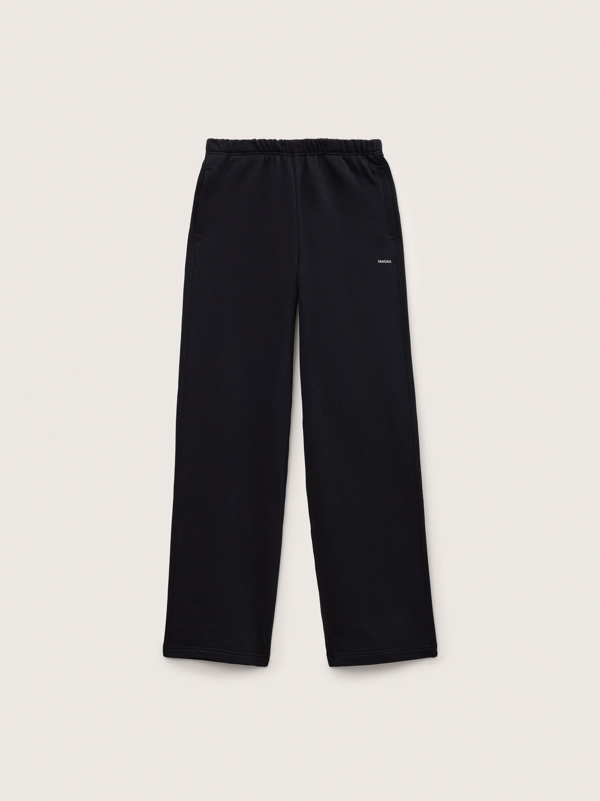 Womens Midweight Straight Leg Track Pants—Black