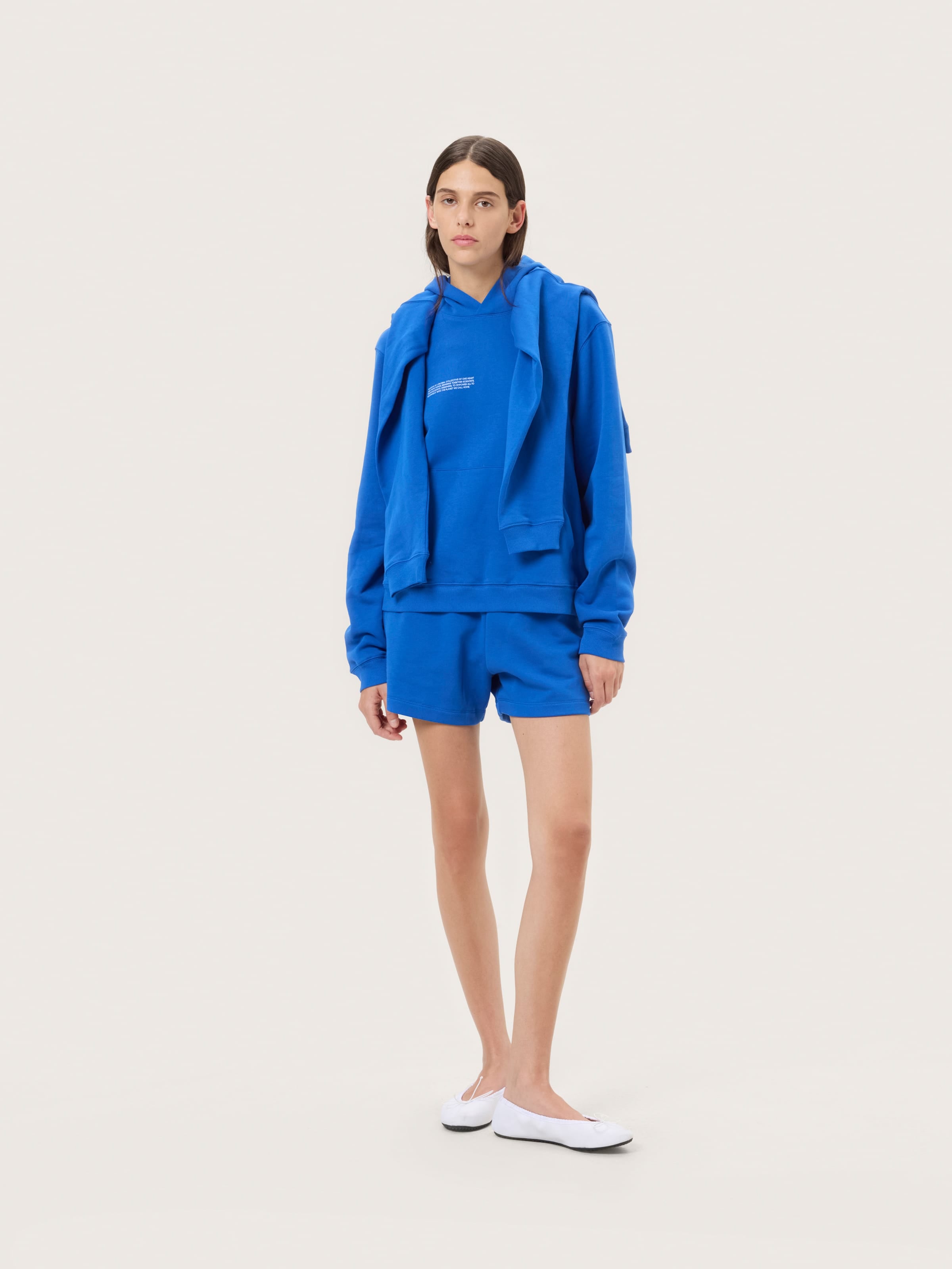 Womens Midweight Shorts—Gaia Blue