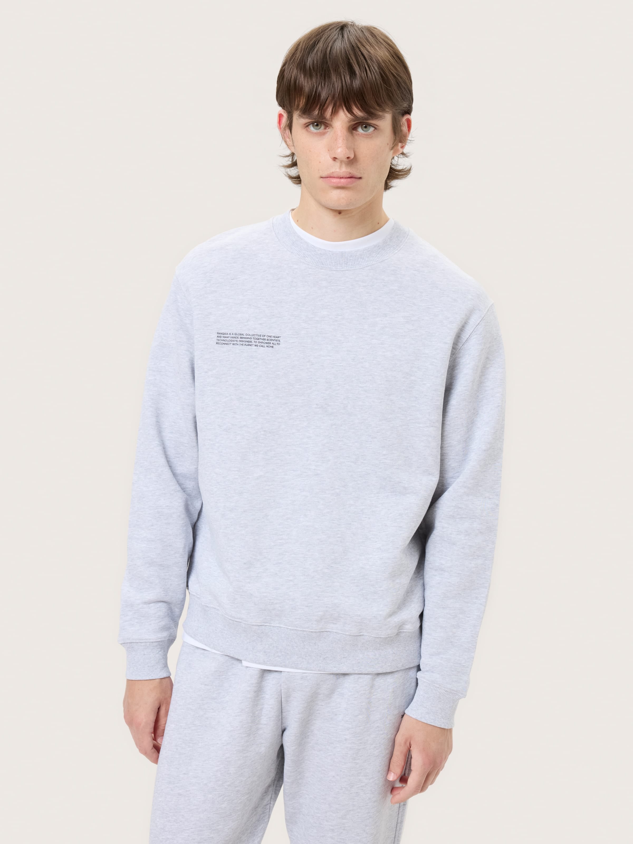 Mens Midweight Sweatshirt—Grey Marl