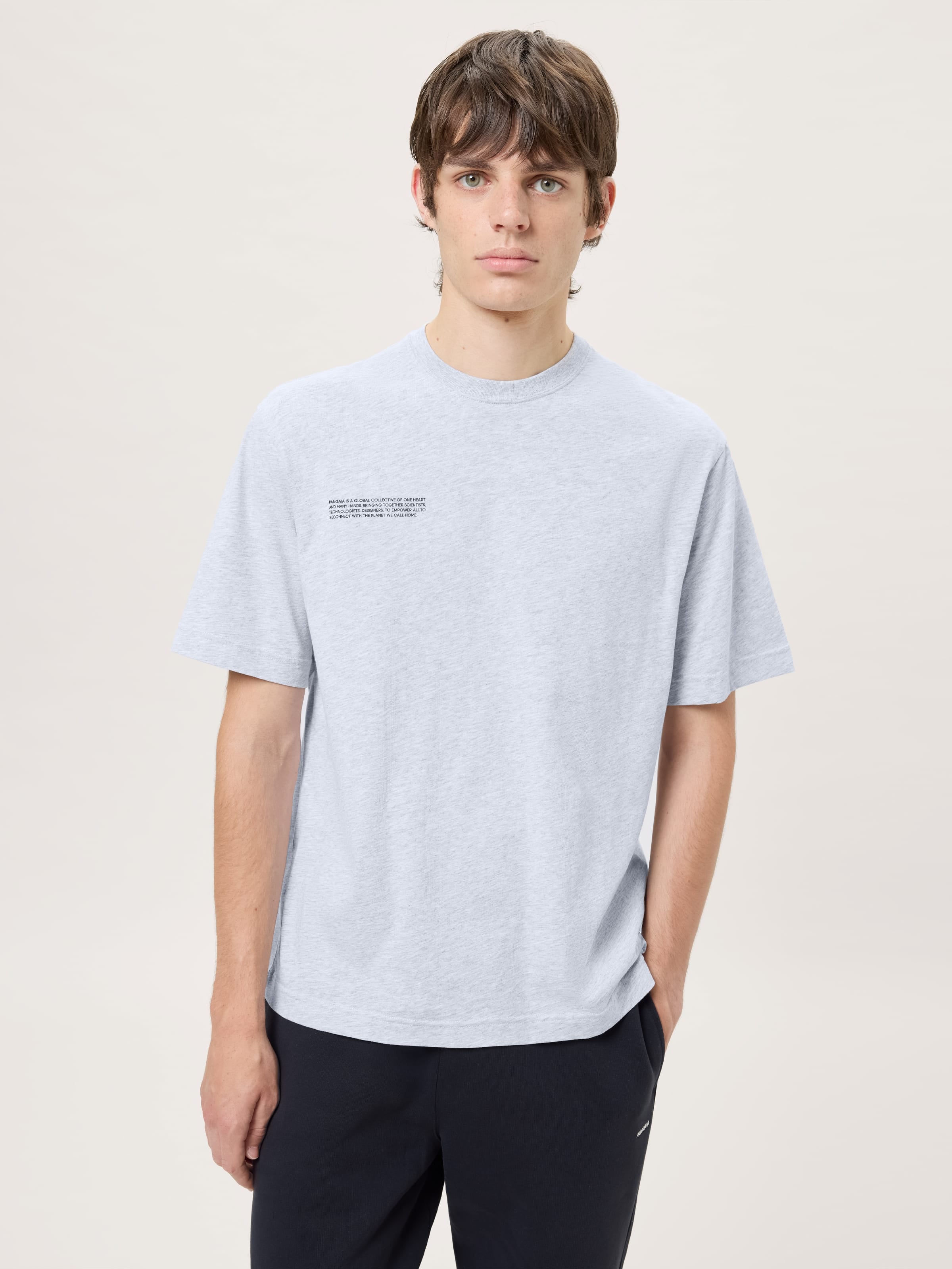 Mens Midweight T-Shirt—Grey Marl