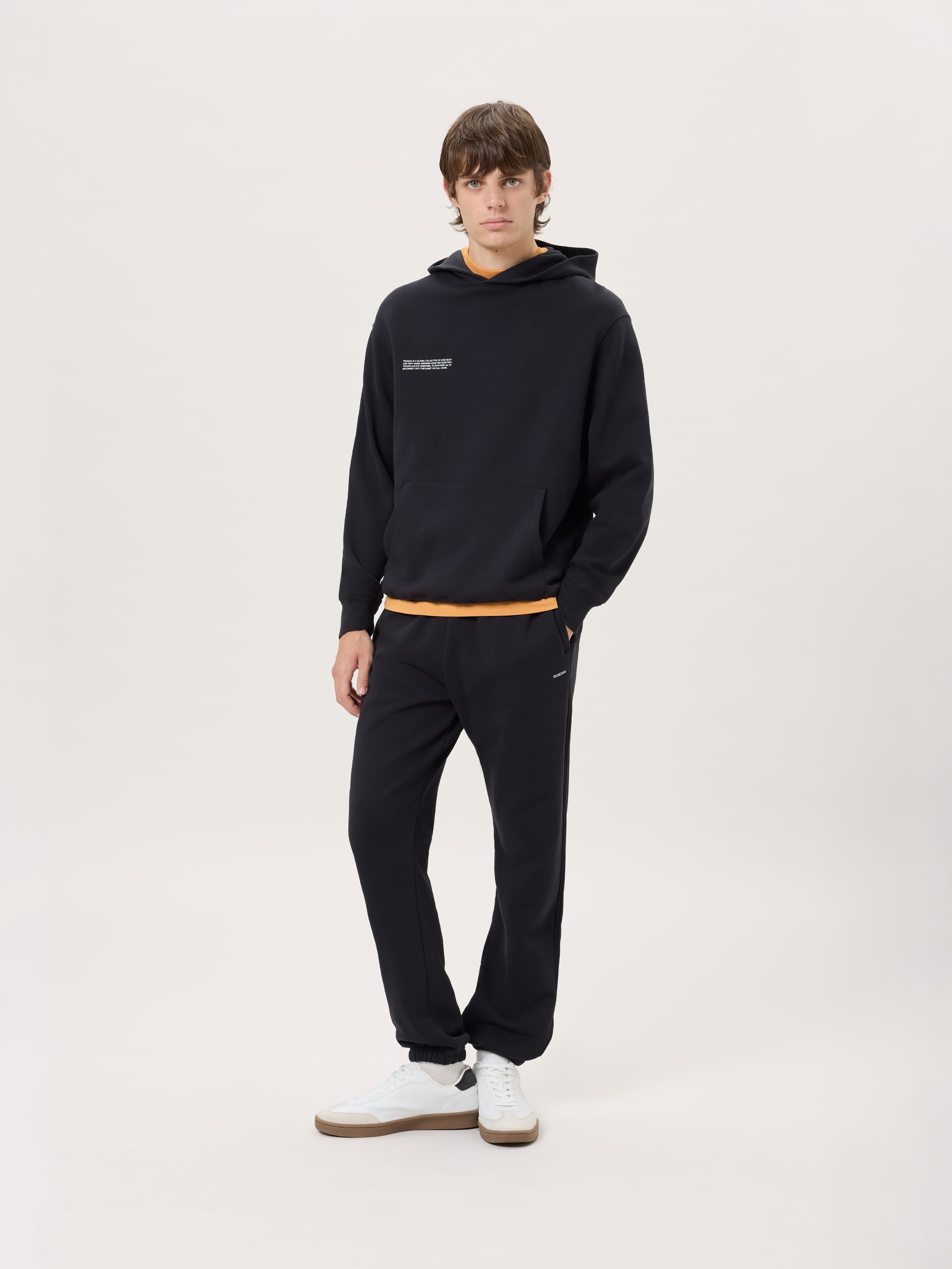 Mens Midweight Track Pants—Black