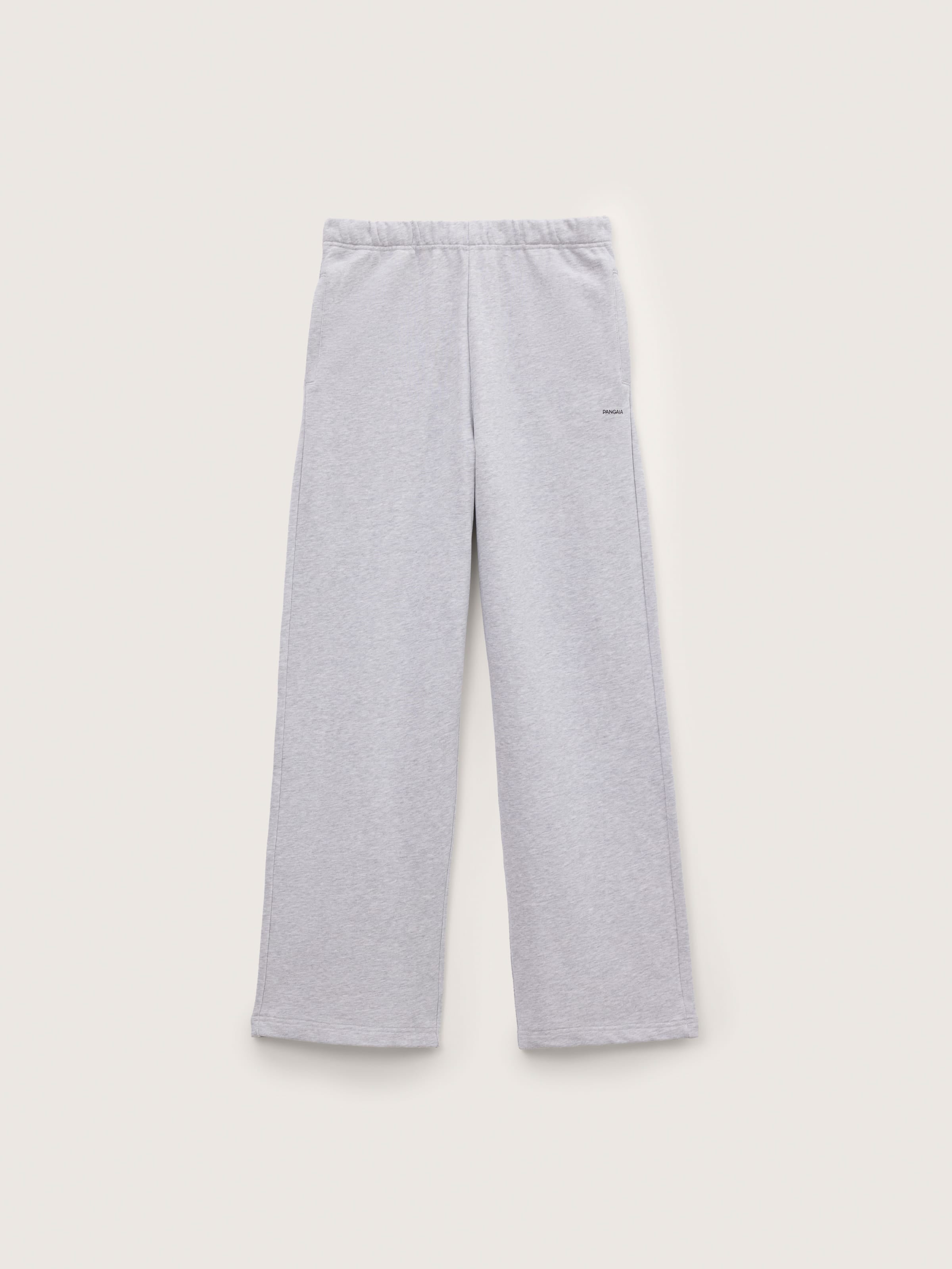 Mens Midweight Straight Leg Track Pants—Grey Marl