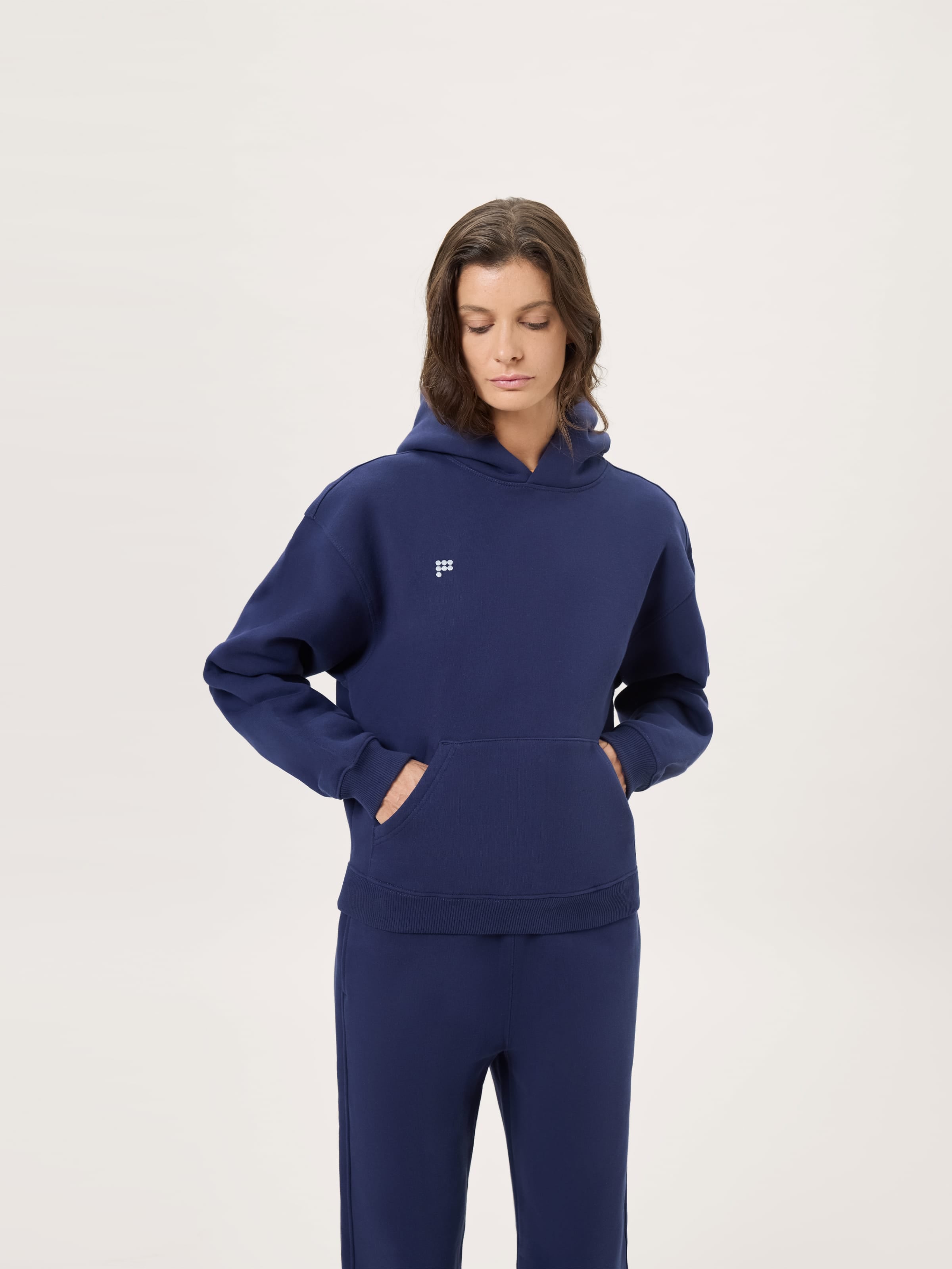 Womens Heavyweight Hoodie—Ocean Navy