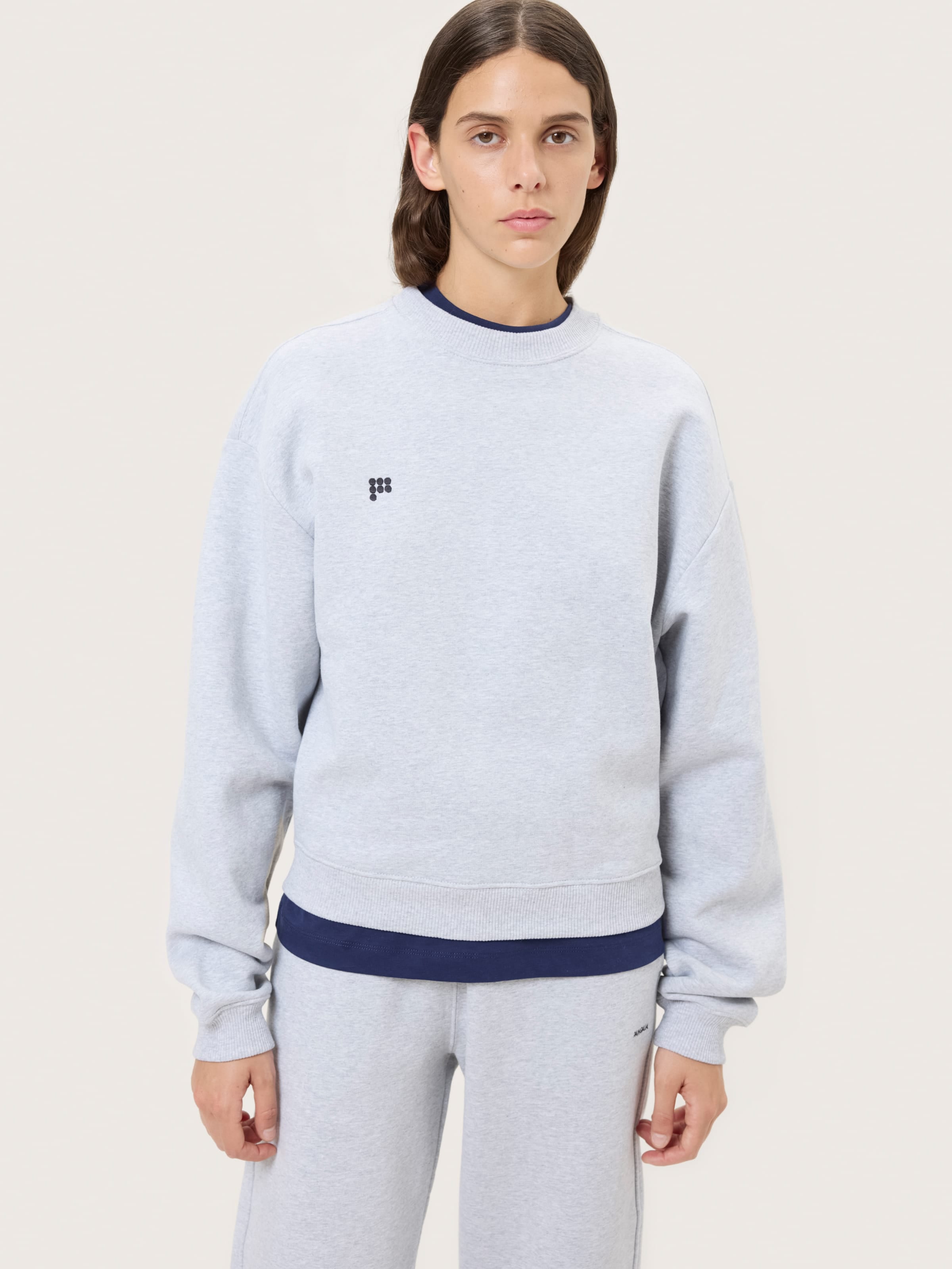 Womens Heavyweight Sweatshirt—Grey Marl