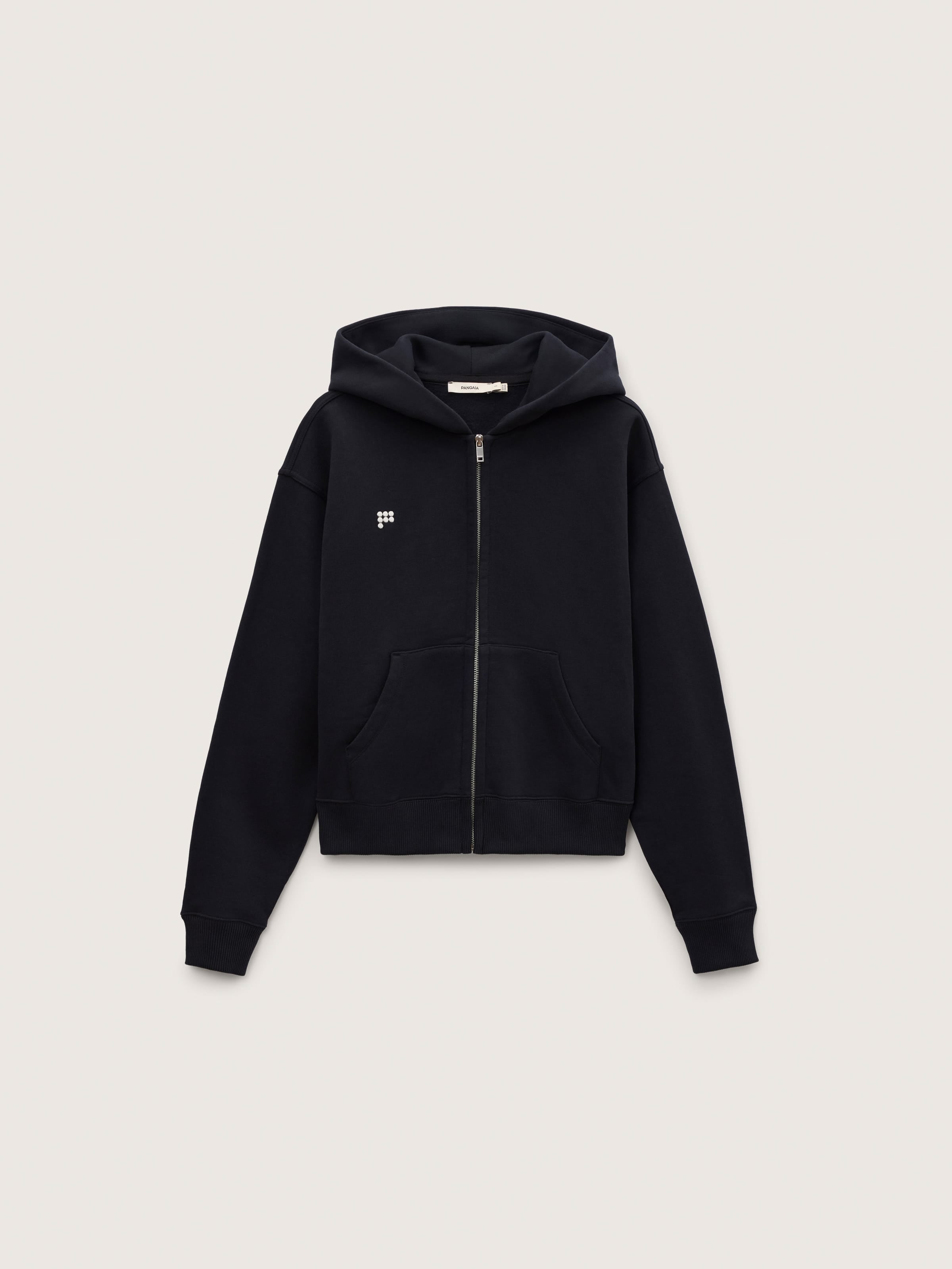 Womens Heavyweight Zip Up Hoodie—Black