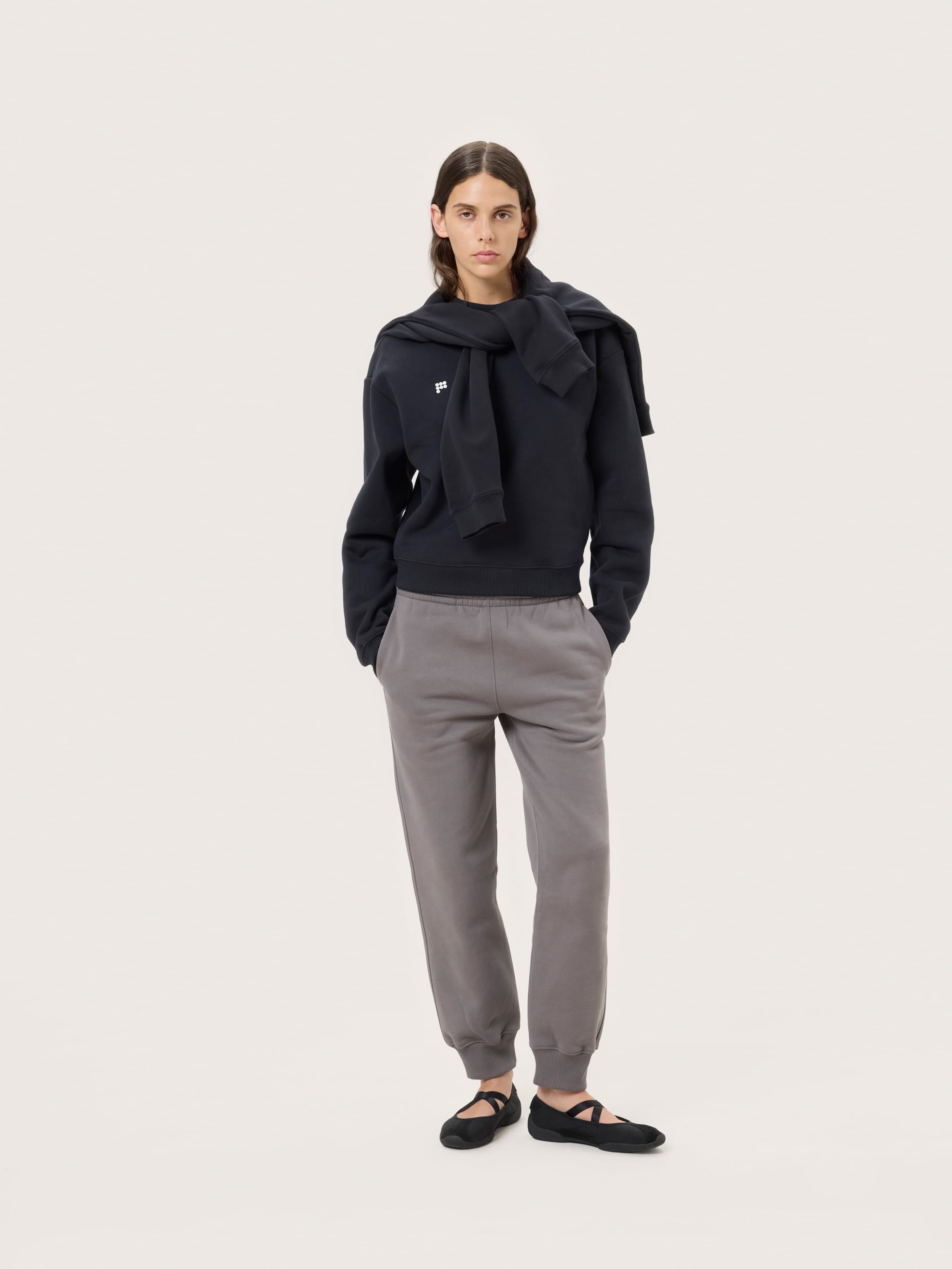 Womens Heavyweight Track Pants—Slate Escape
