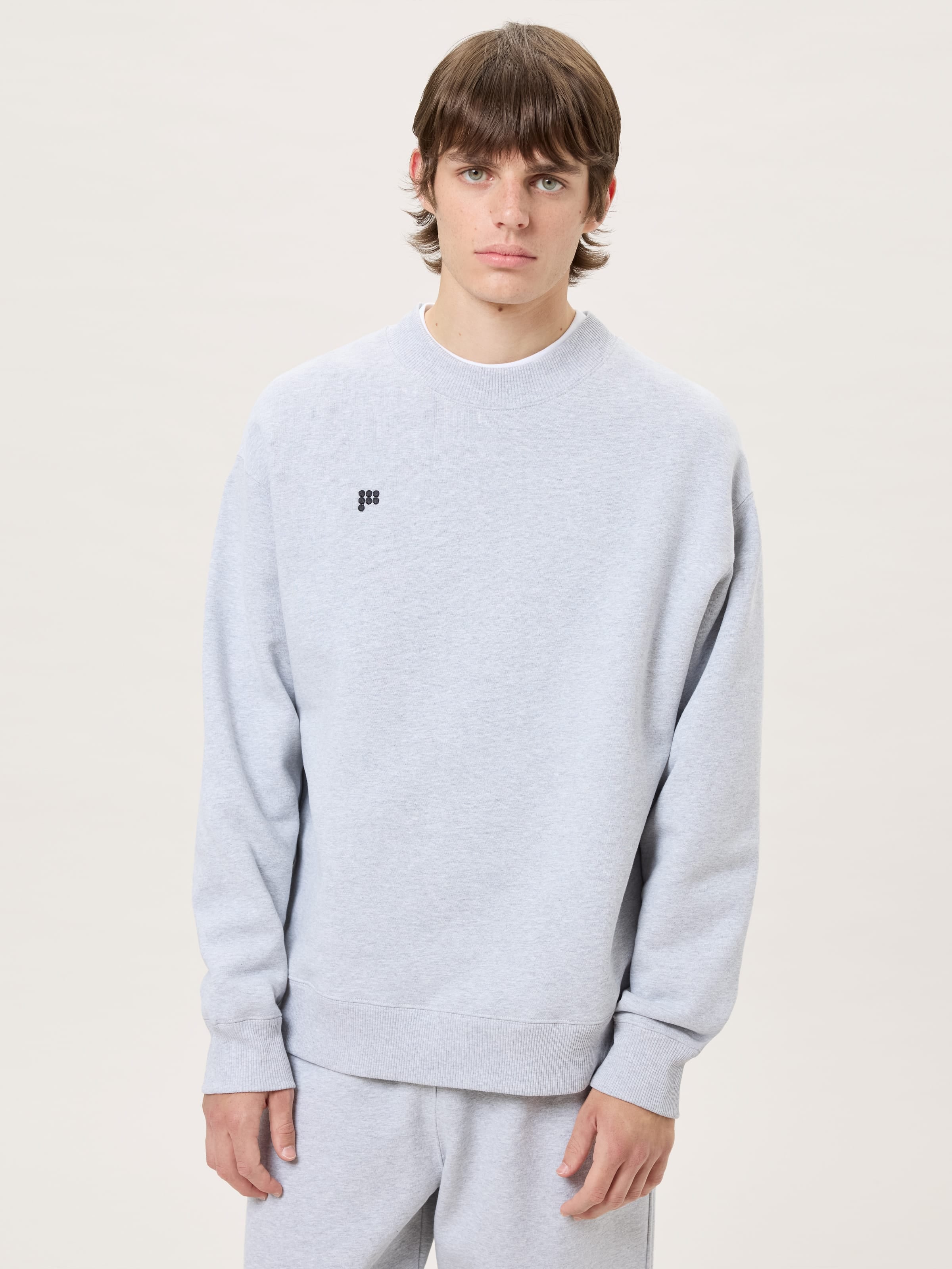 Mens Heavyweight Sweatshirt—Grey Marl