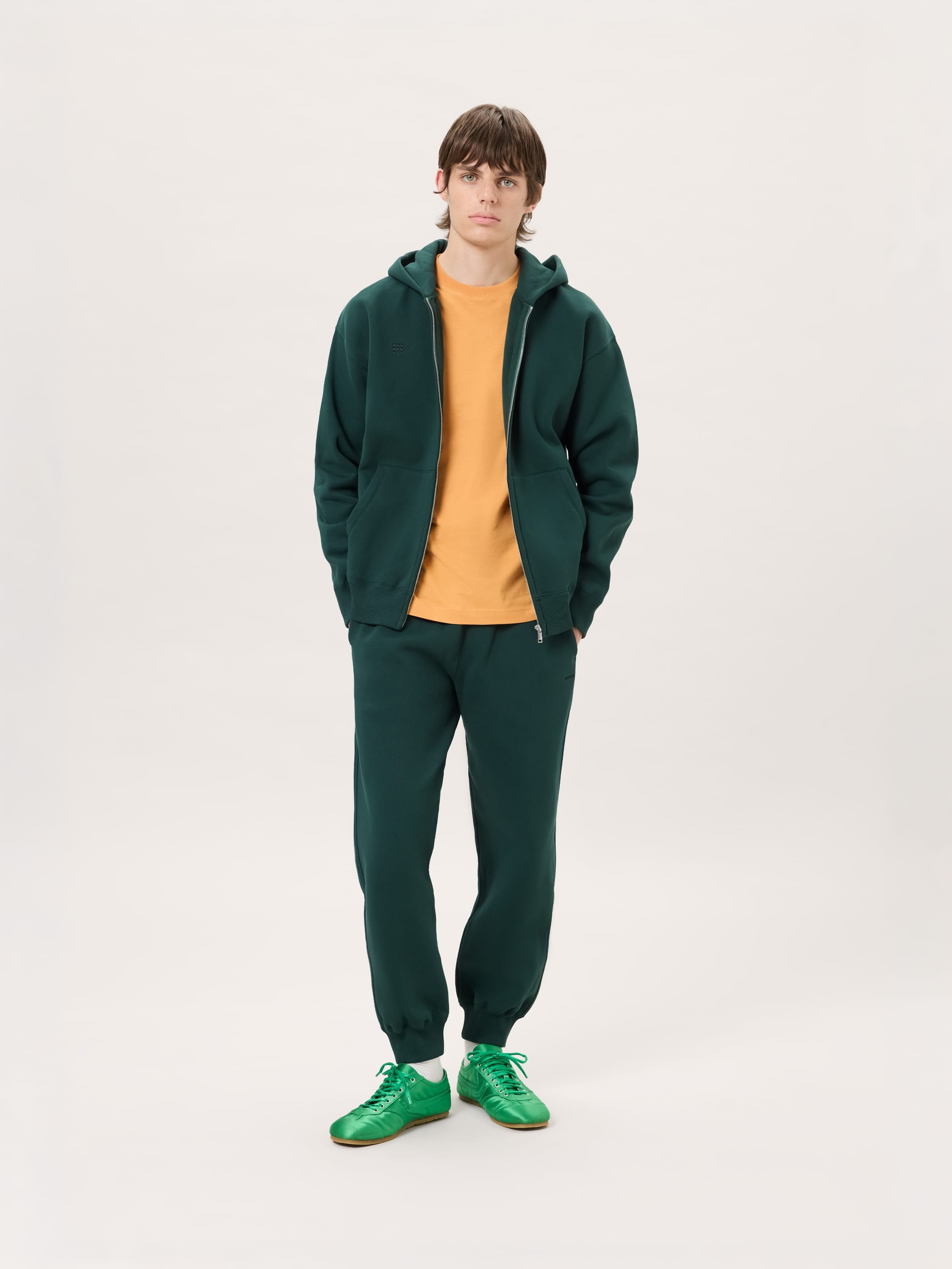 Mens Heavyweight Track Pants—Depth Green