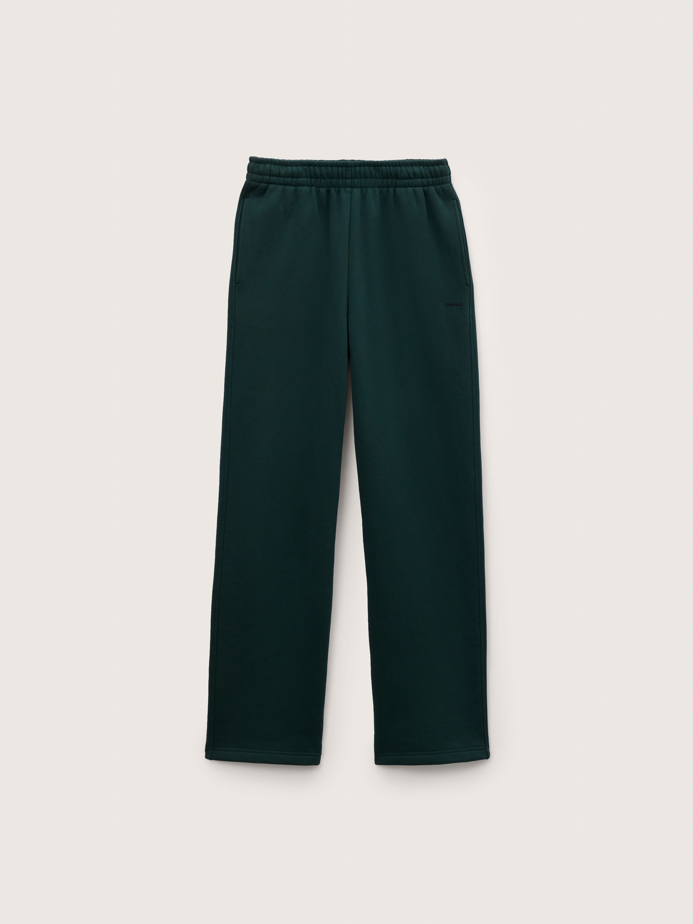Mens Heavyweight Straight Leg Track Pants—Depth Green