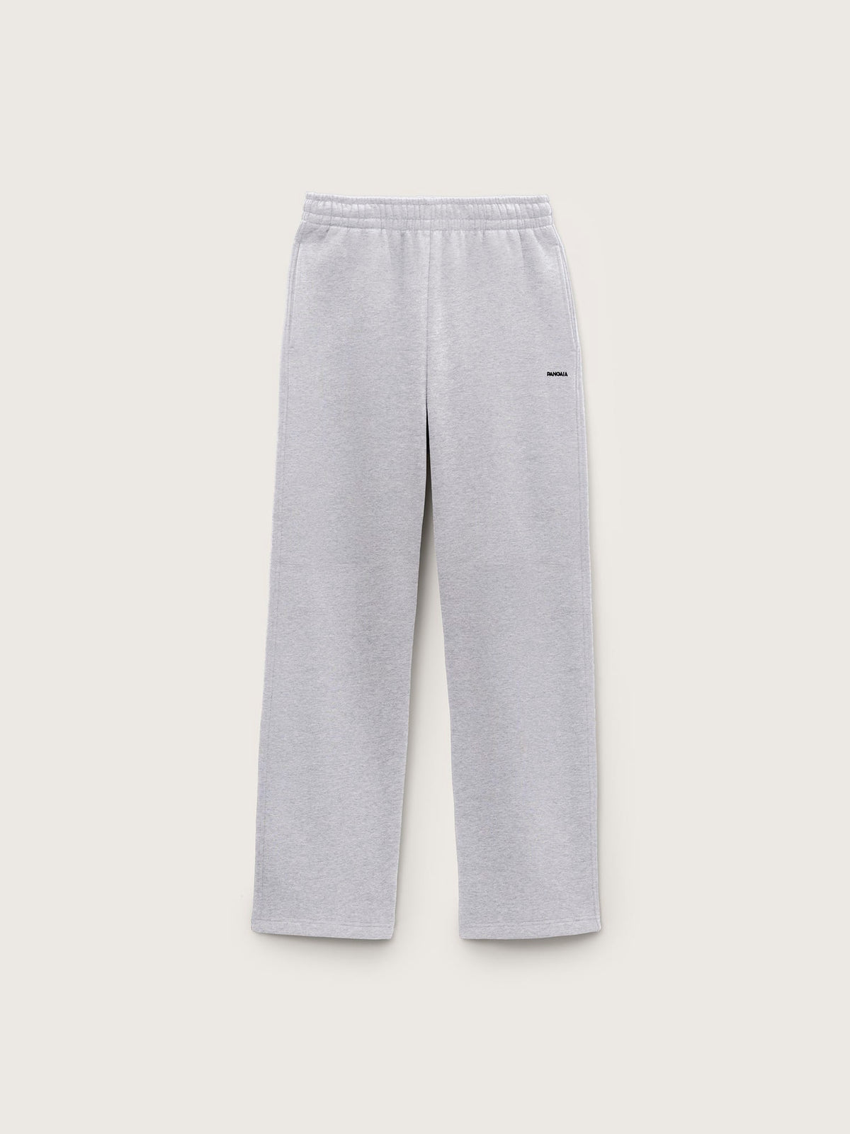 Mens Heavyweight Straight Leg Track Pants—Grey Marl