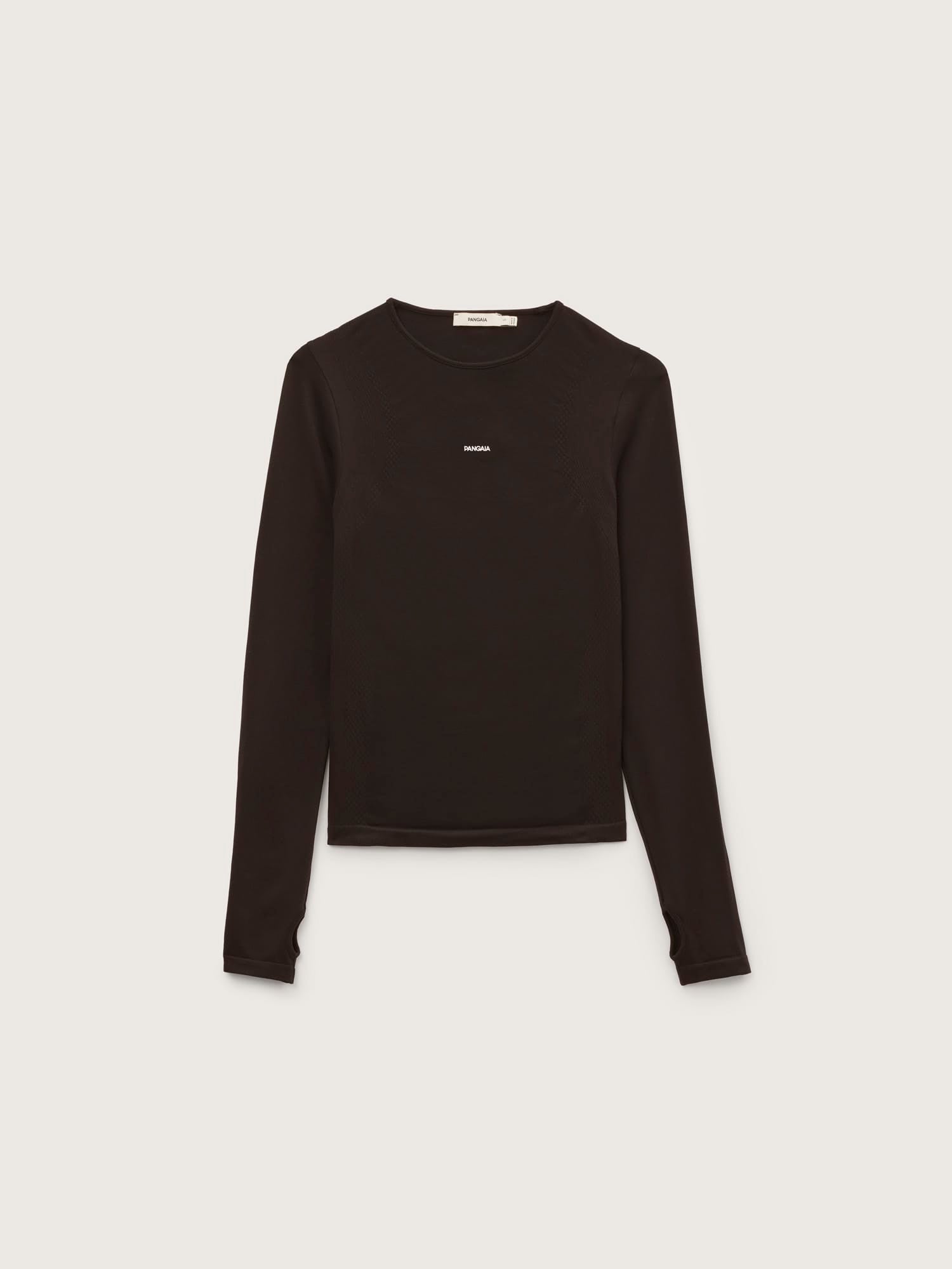 Womens Bio-Based Long Sleeve Top—Obsidian Core