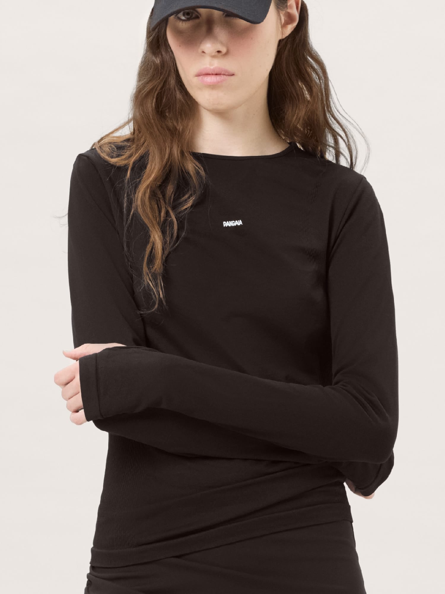 Womens Bio-Based Long Sleeve Top—Obsidian Core