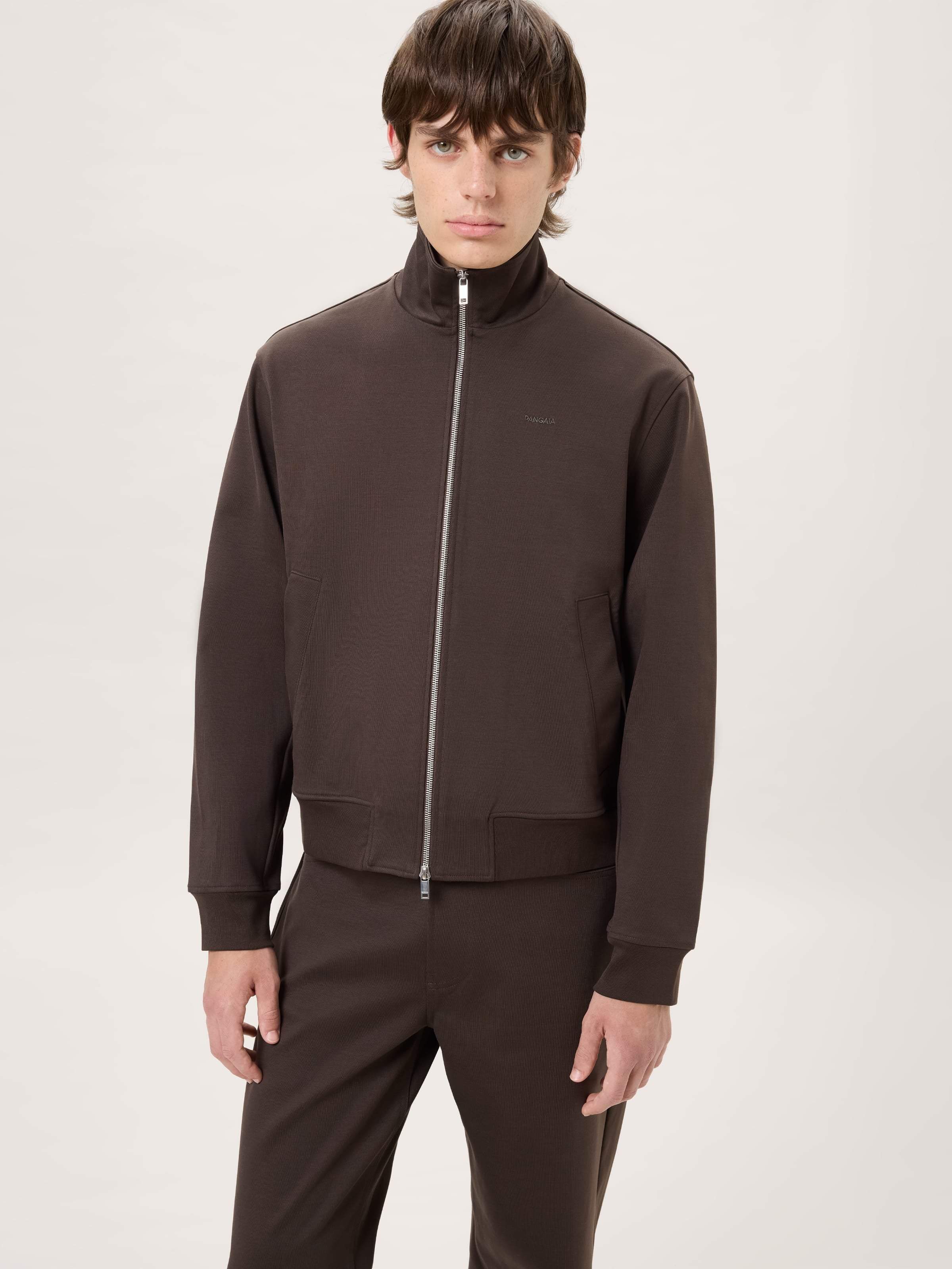 Mens Heavyweight Interlock Jacket—Obsidian Core