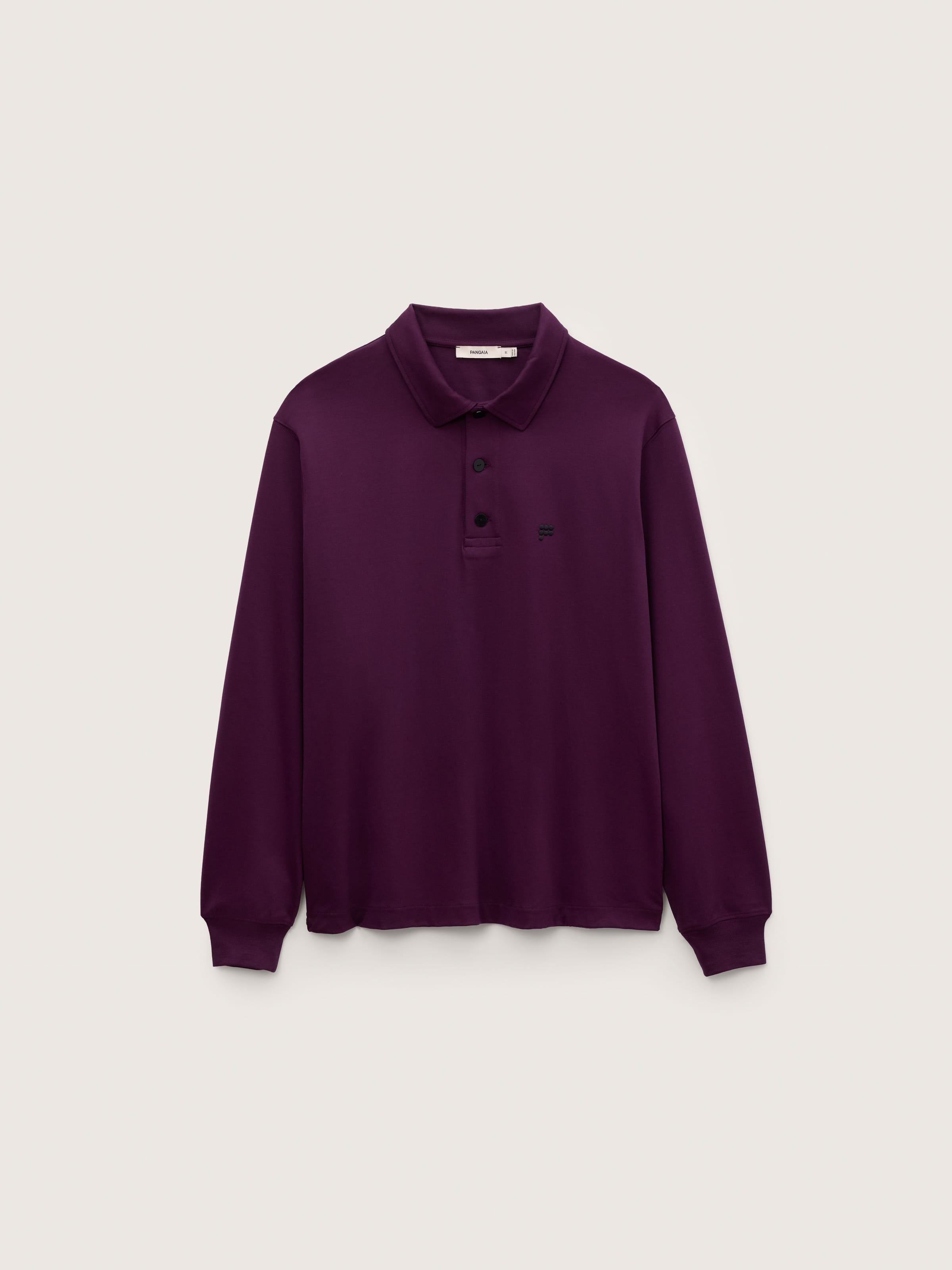 Mens Interlock Polo Sweatshirt—Nocturne Plum