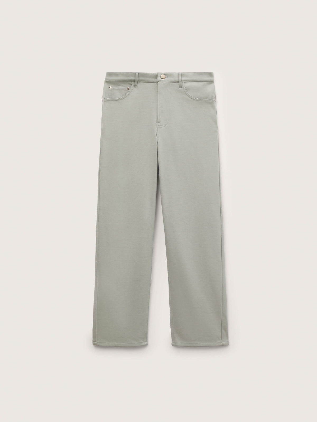 Mens Heavyweight Interlock Trousers—Silent Stone