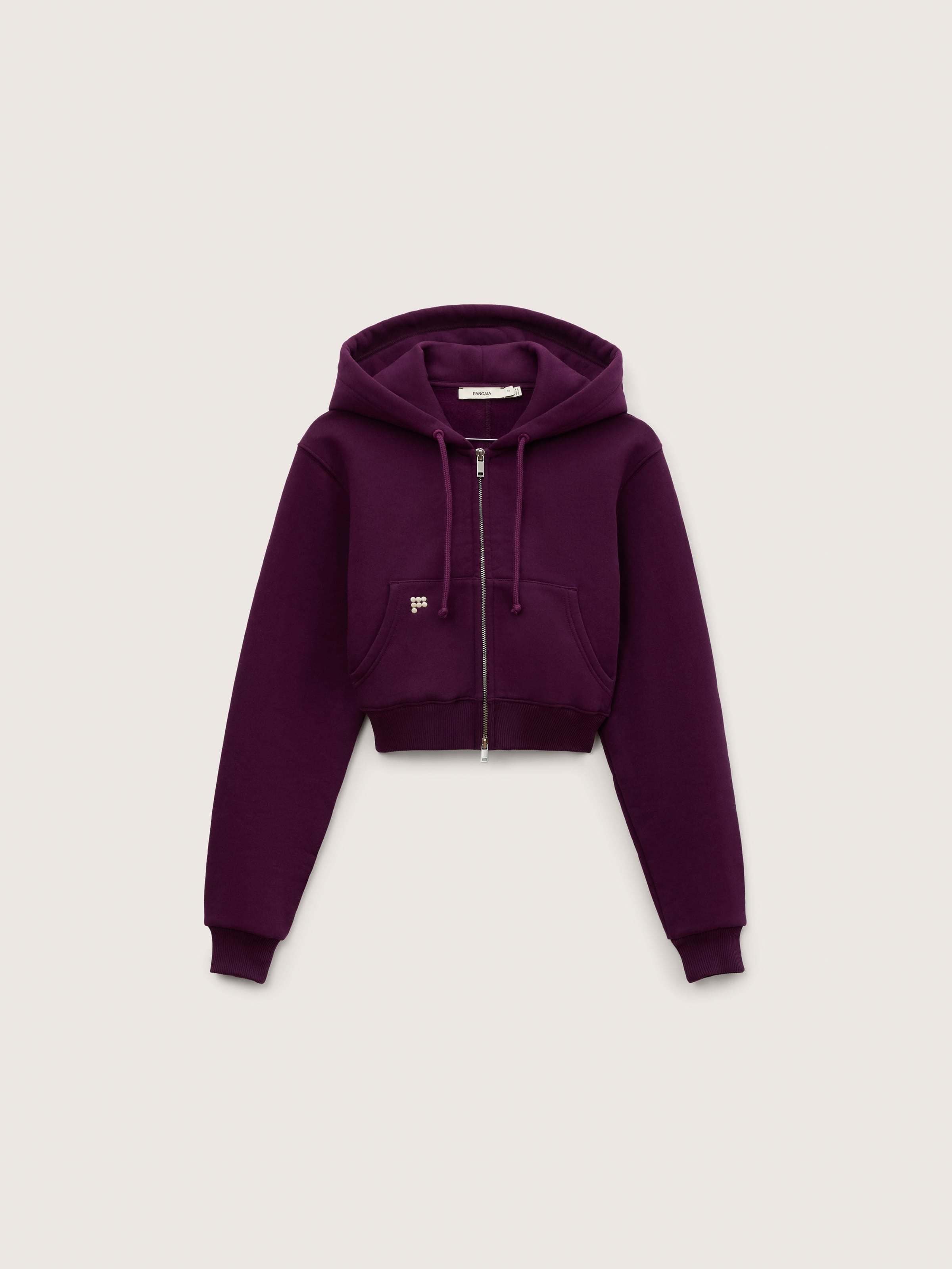 Womens Heavyweight Cropped Hoodie—Nocturne Plum