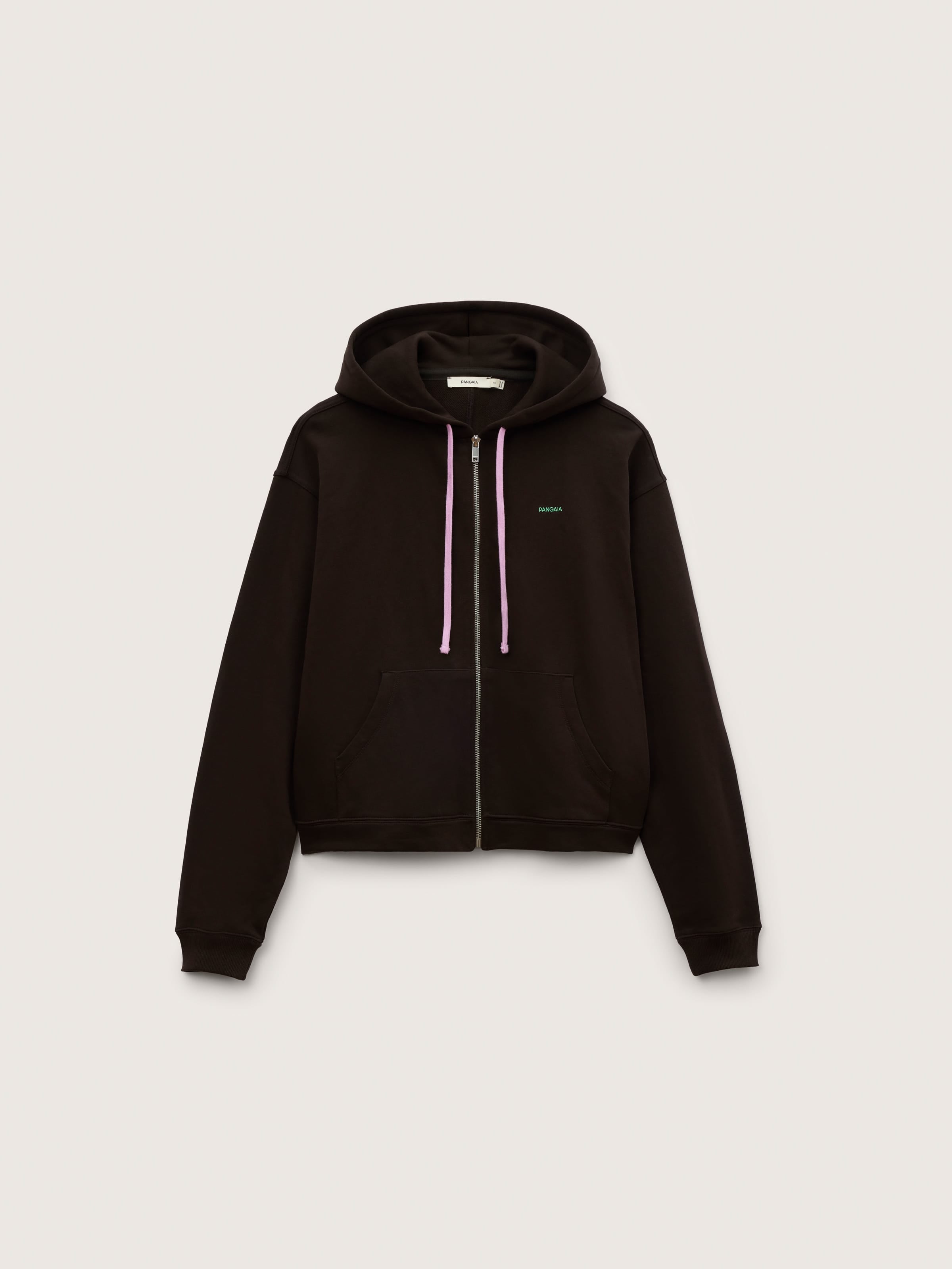 Womens Midweight Zip Up Hoodie—Obsidian Core