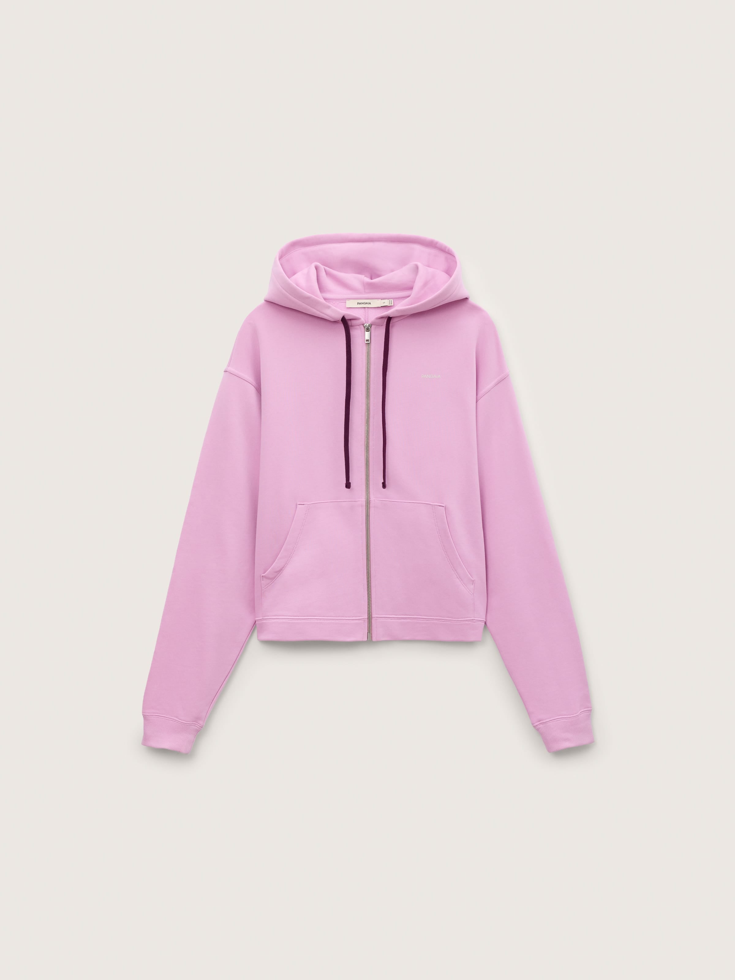 andwang kirakira suger fit zip up ピンク Womens Midweight Zip Up Hoodie—Blush Drift