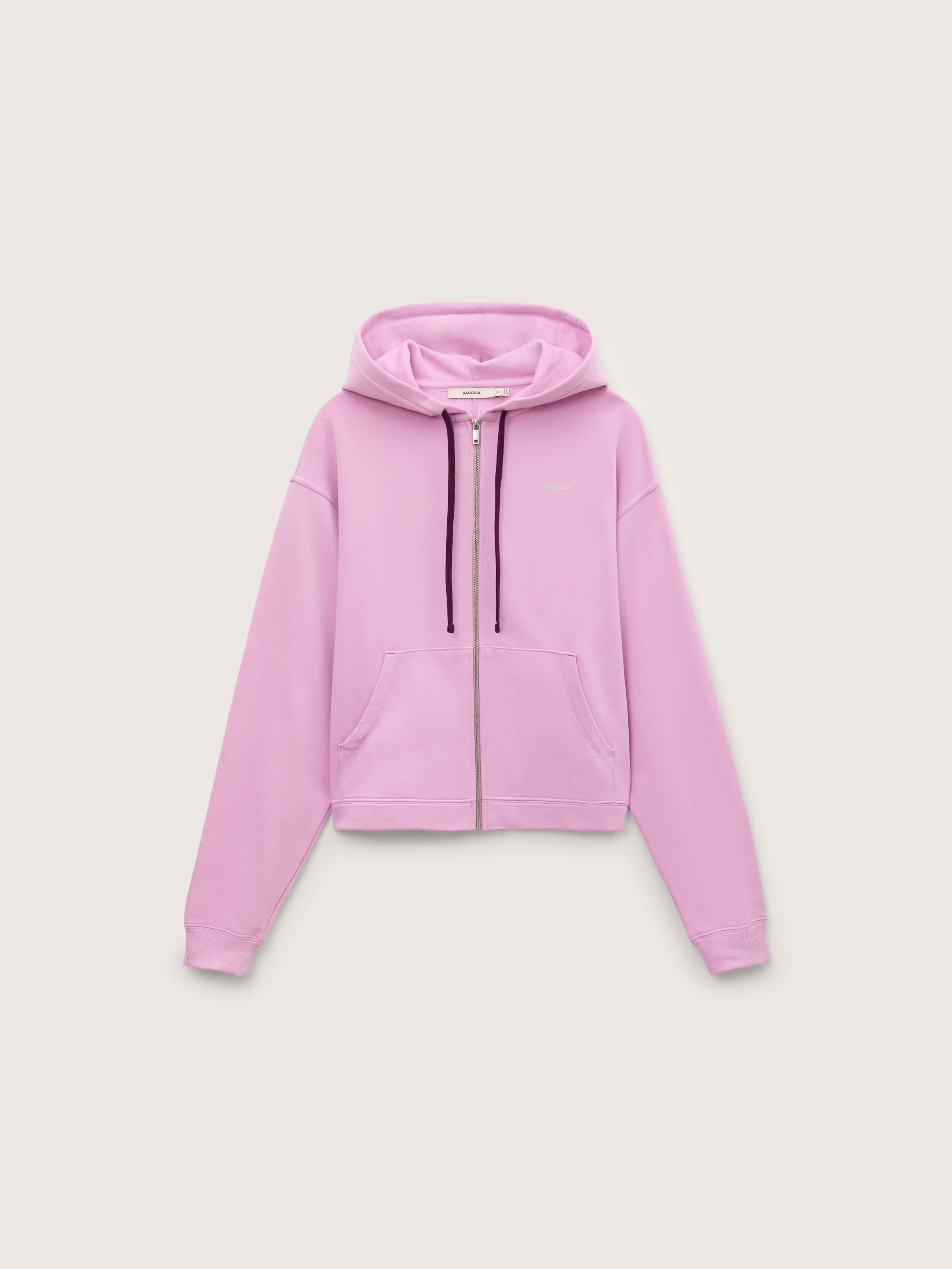Womens Midweight Zip Up Hoodie—Blush Drift