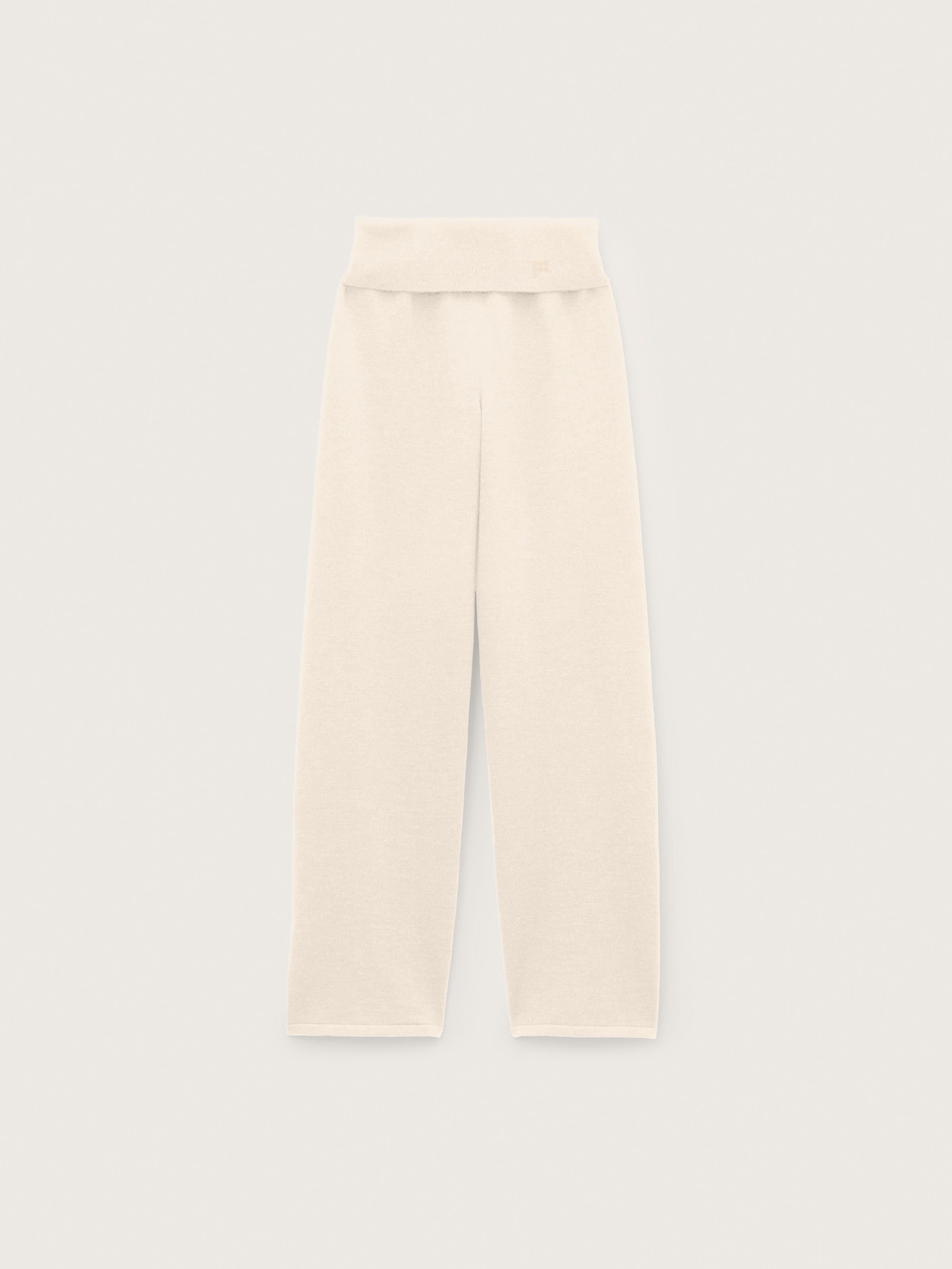 Womens Merino Wool Straight Leg Trousers—Soft Void