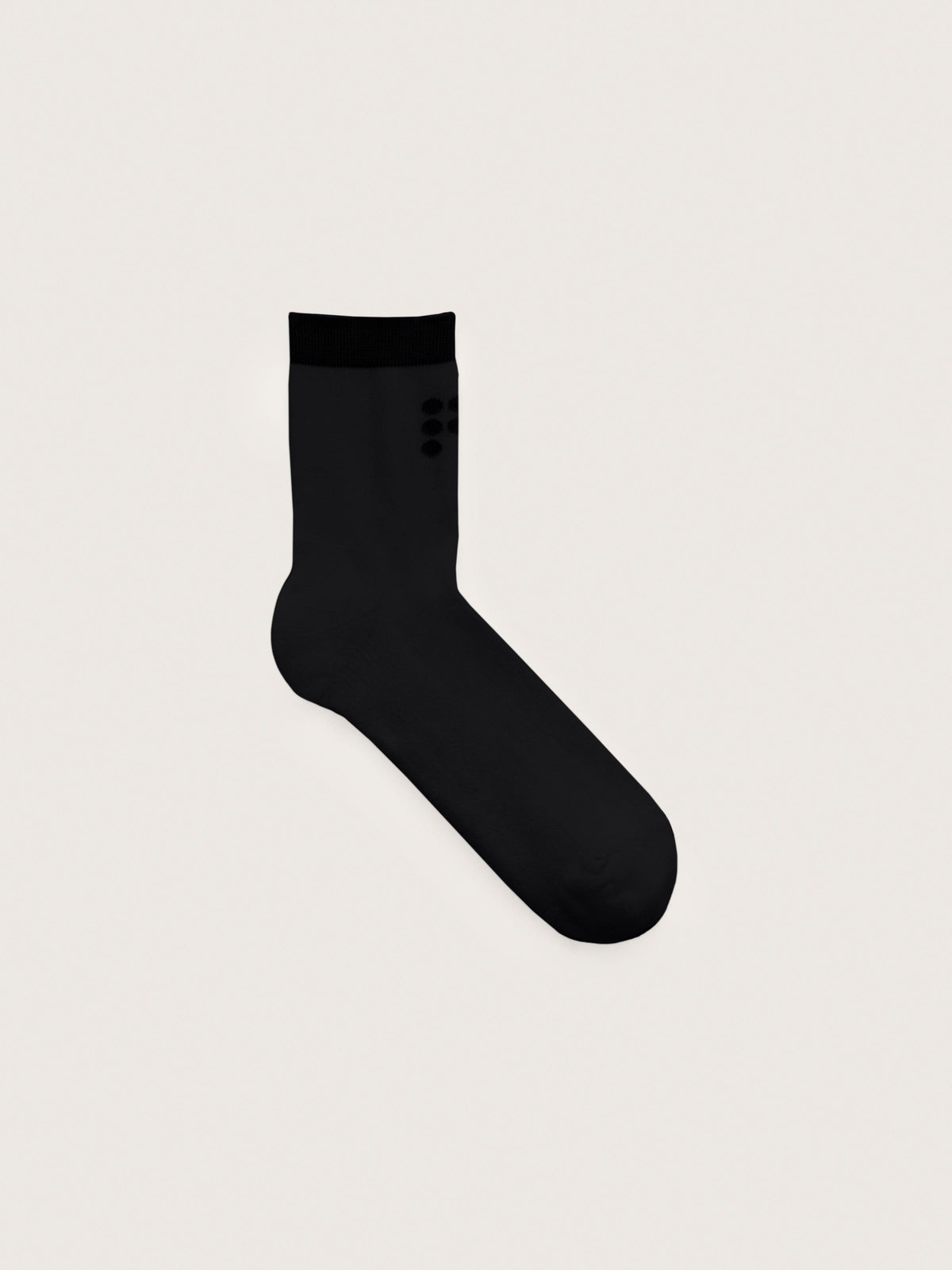 Pangaia Ankle Socks—Black