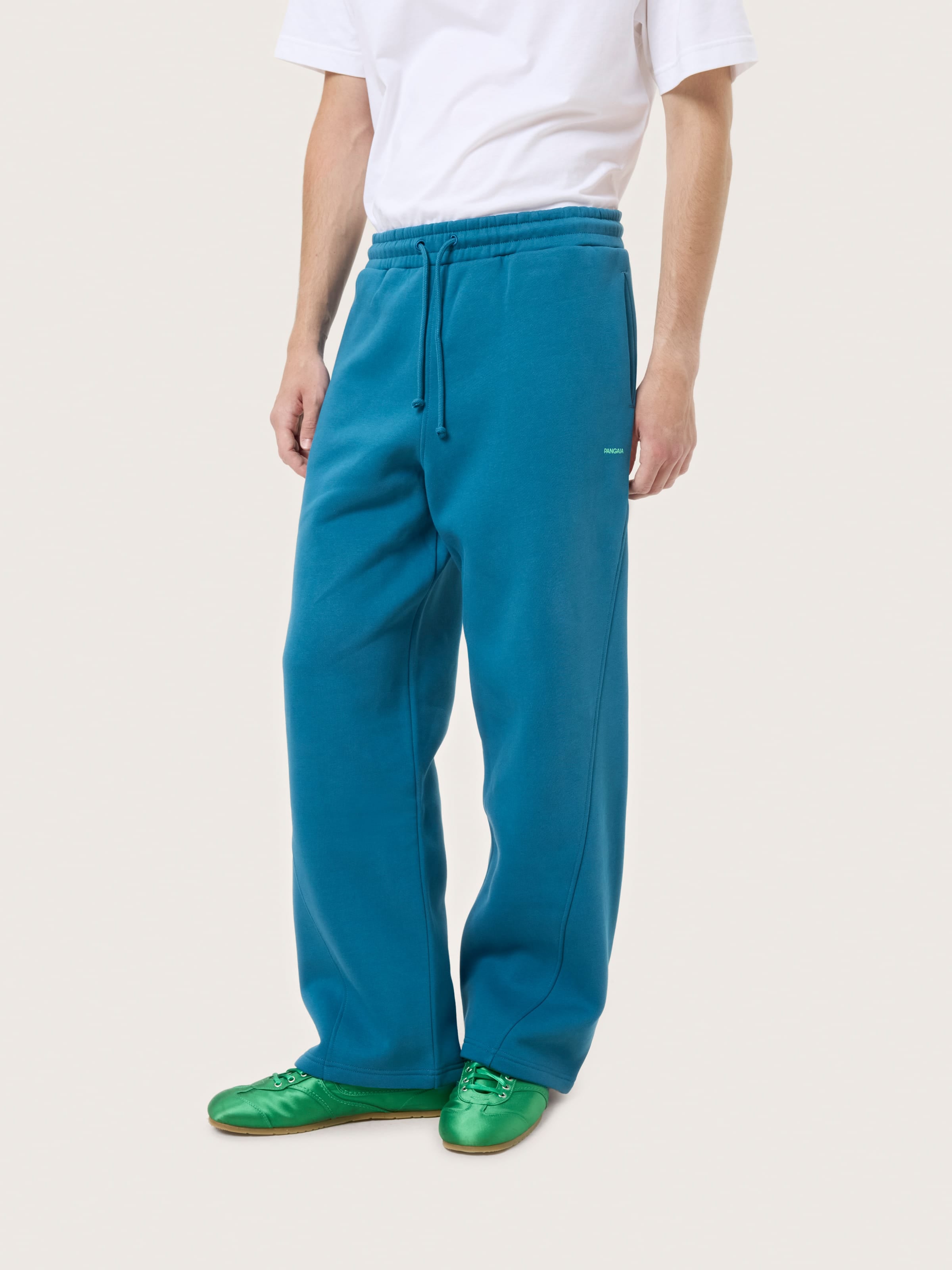 Mens Heavyweight Drawstring Straight Leg Track Pants—Crimson Echo