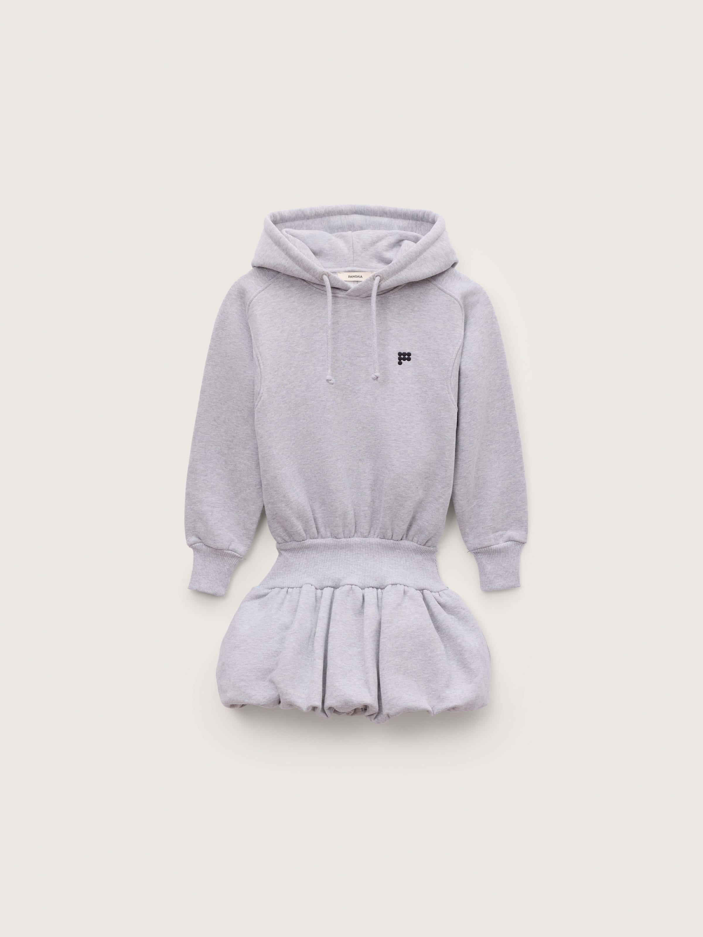 Kids’ Heavyweight Hoodie Balloon Dress—Grey Marl