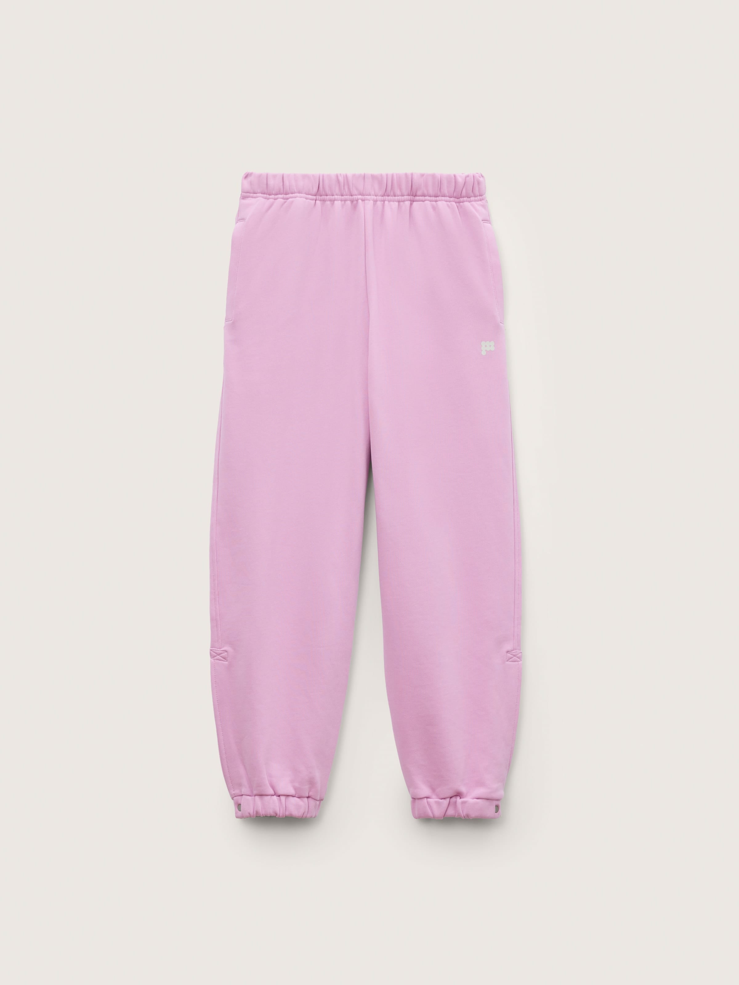 Womens Midweight Logo Track Pants—Blush Drift