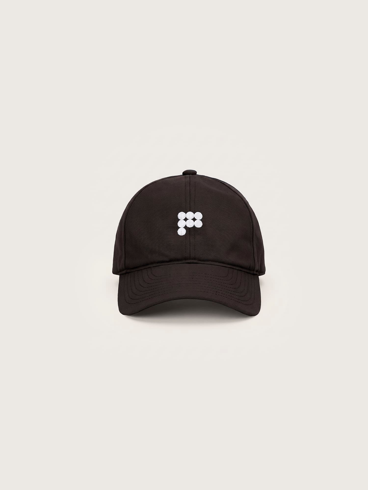 Organic Cotton Cap '7 Circle P' Logo—Obsidian Core