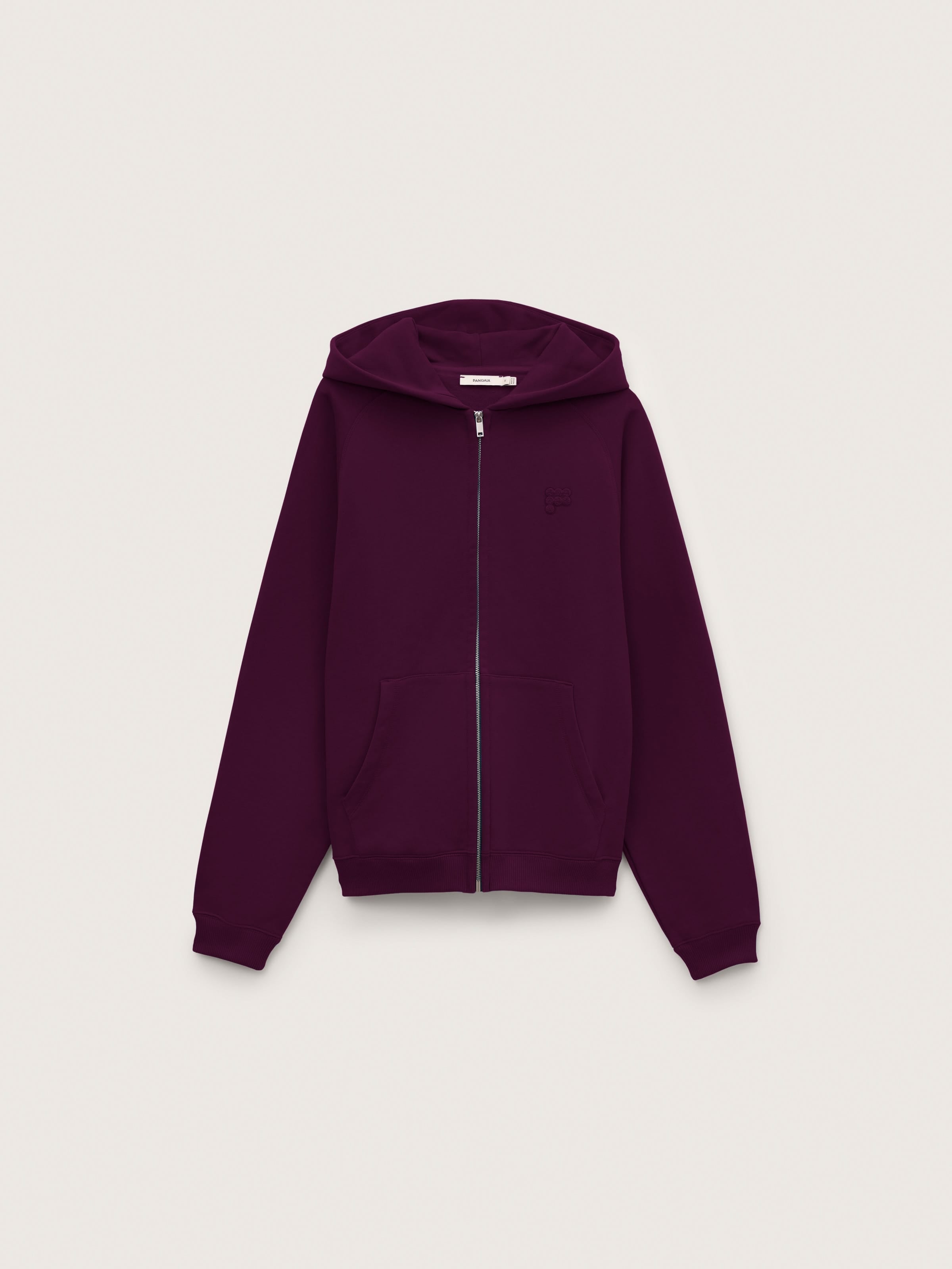 Mens Heavyweight Logo Zip Up Hoodie—Nocturne Plum