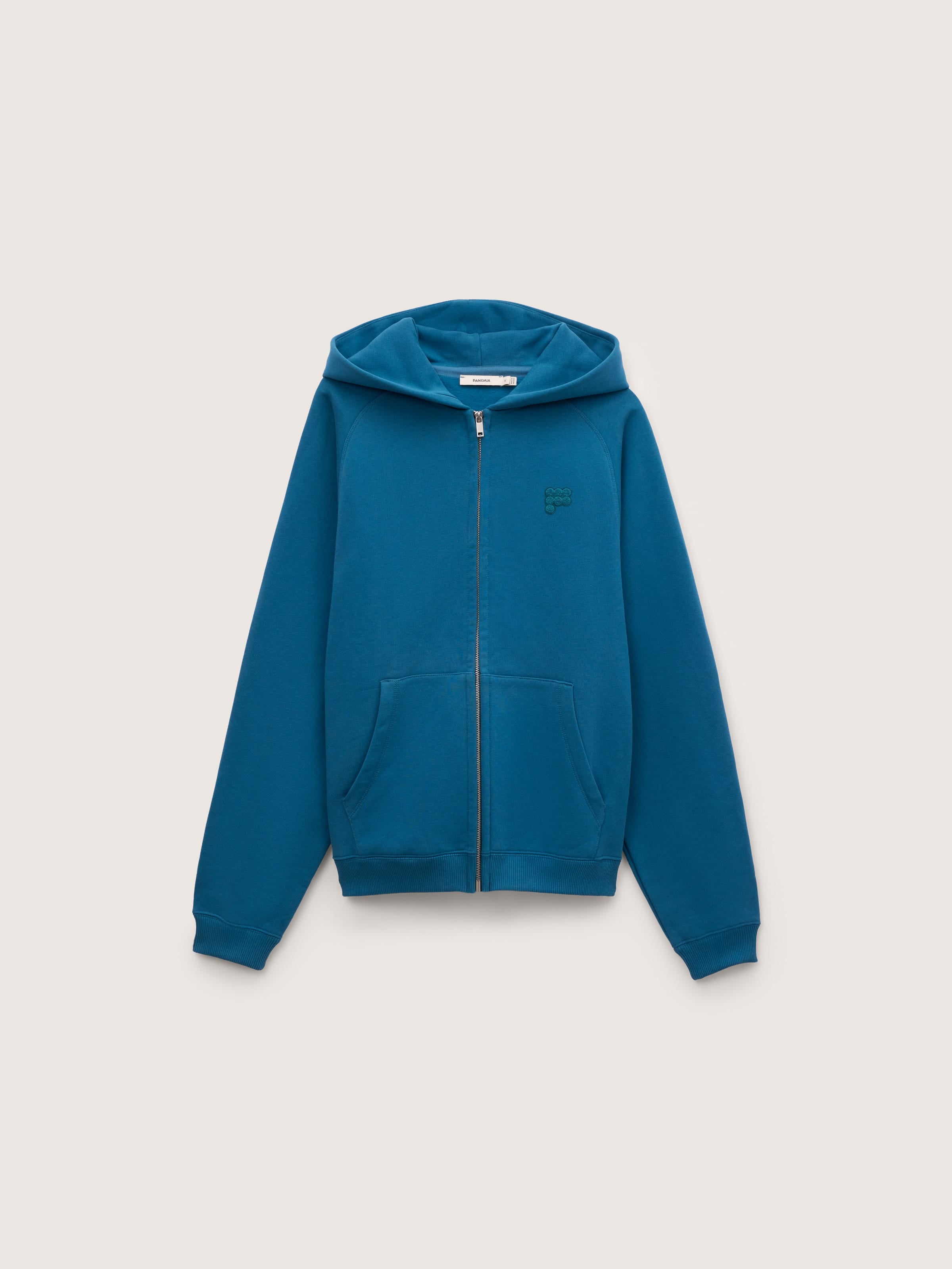 Mens Heavyweight Logo Zip Up Hoodie—Crimson Echo