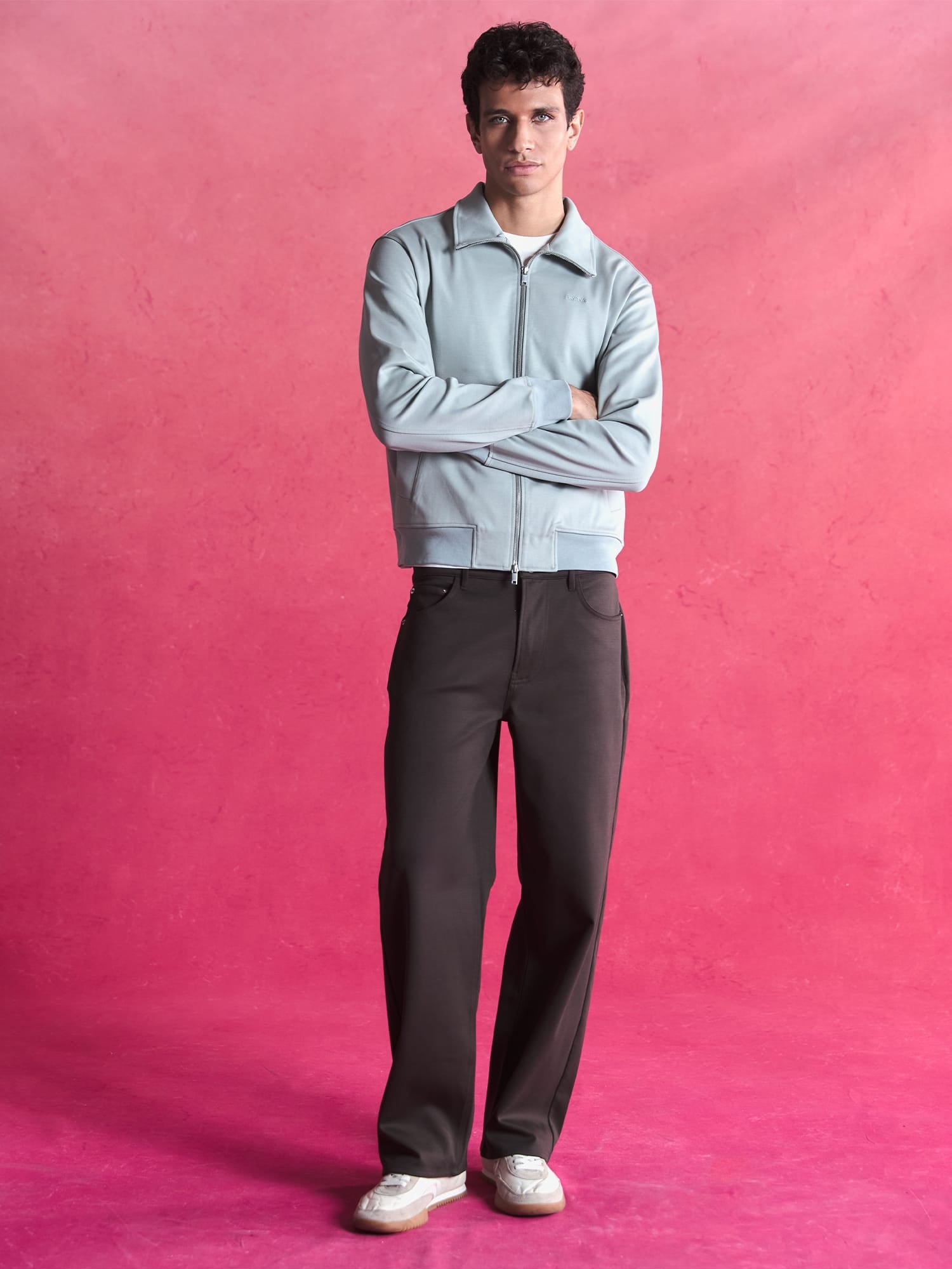 Mens Heavyweight Interlock Trousers—Obsidian Core