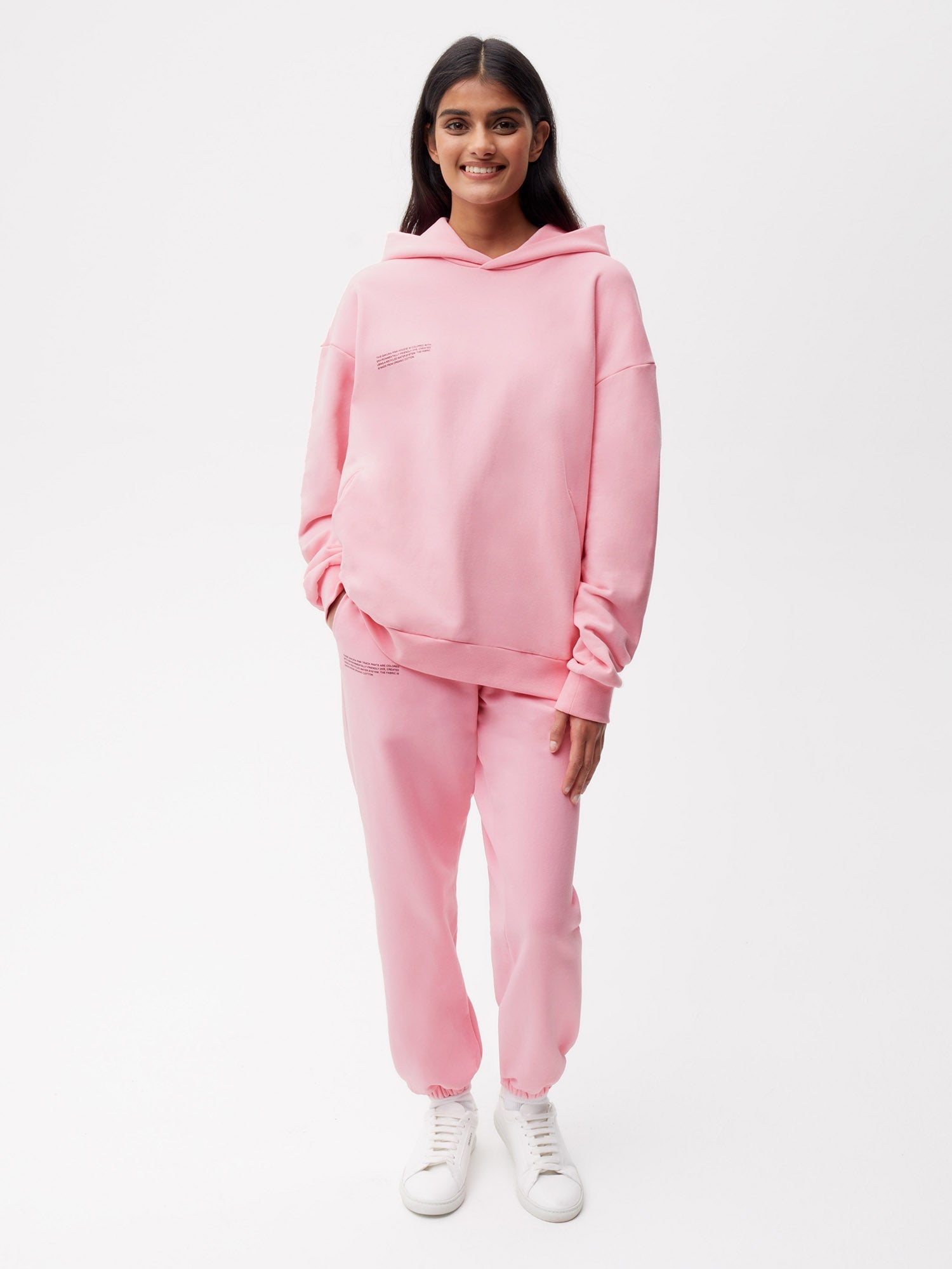 100% cotton - Straight-leg Pink Sweatpants