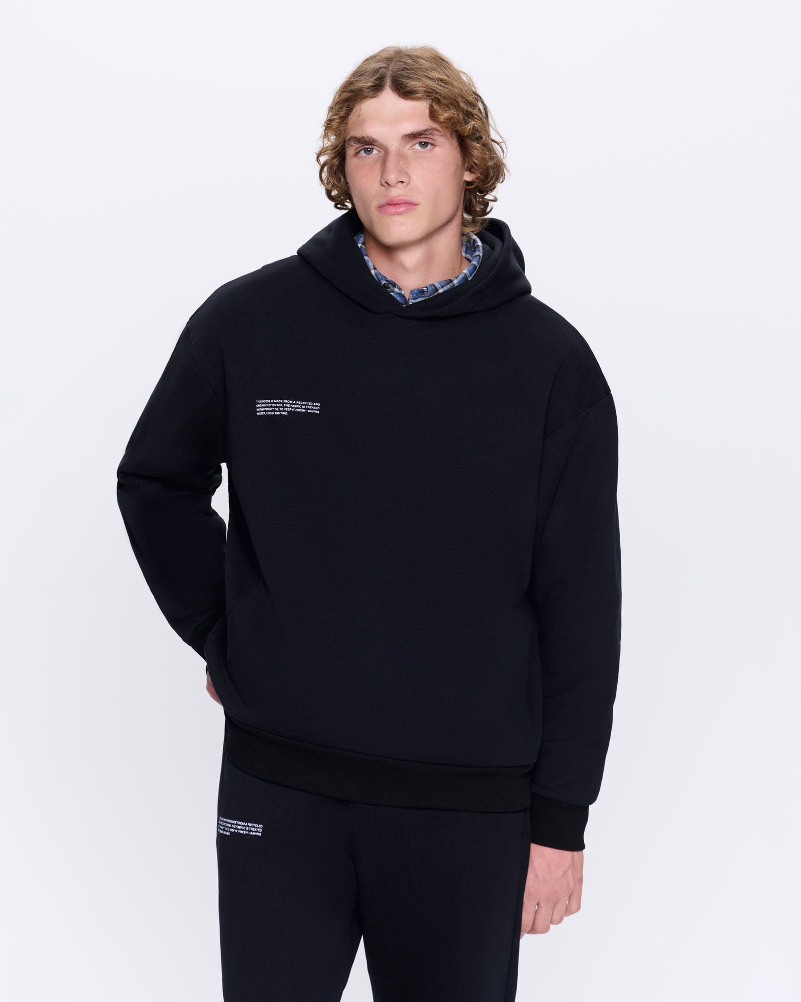 Mens Navy 365 Heavyweight Hoodie | Designer Hoodies | PANGAIA