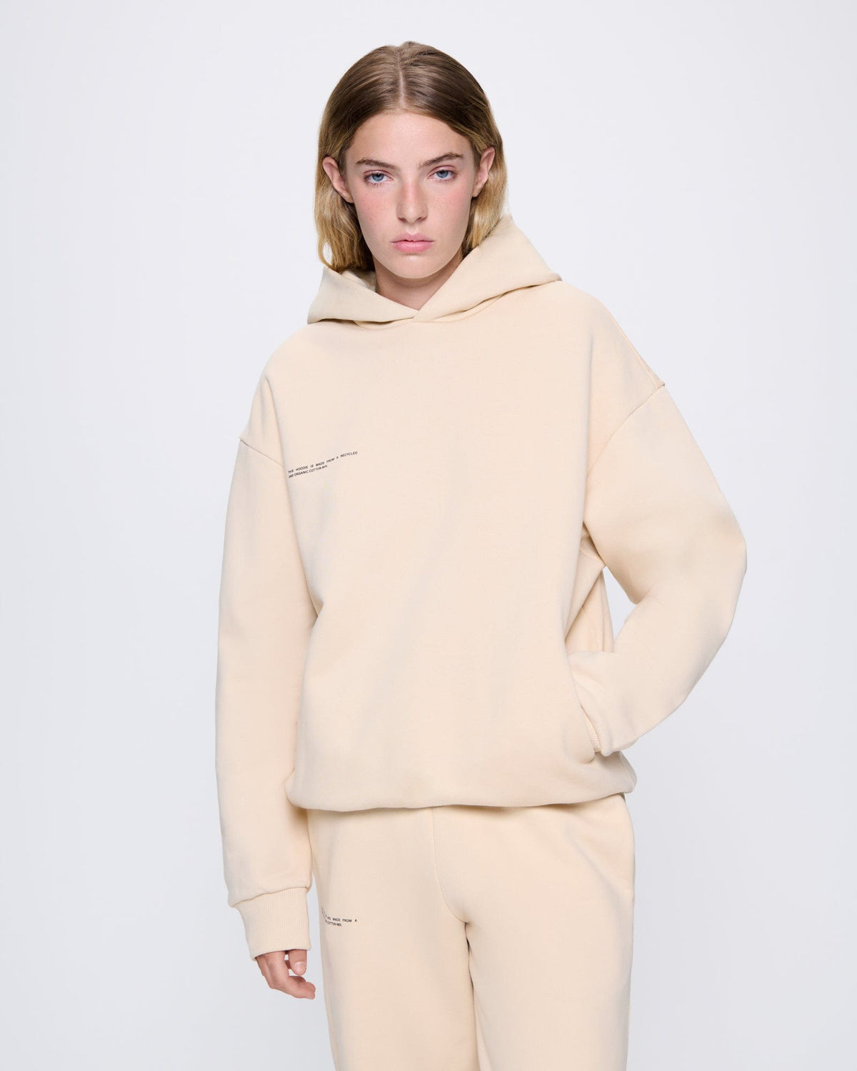 Womens Sand 365 Heavyweight Hoodie | PANGAIA