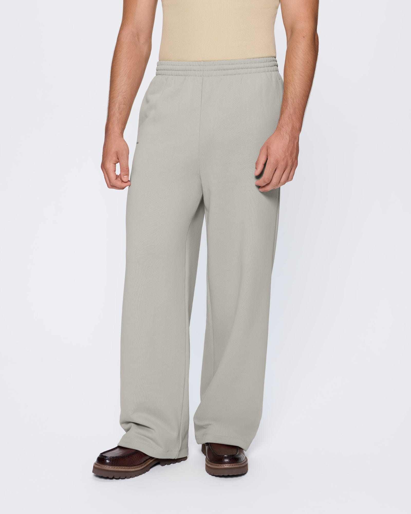 Mens 365 Heavyweight Straight Leg Track Pants—Stone