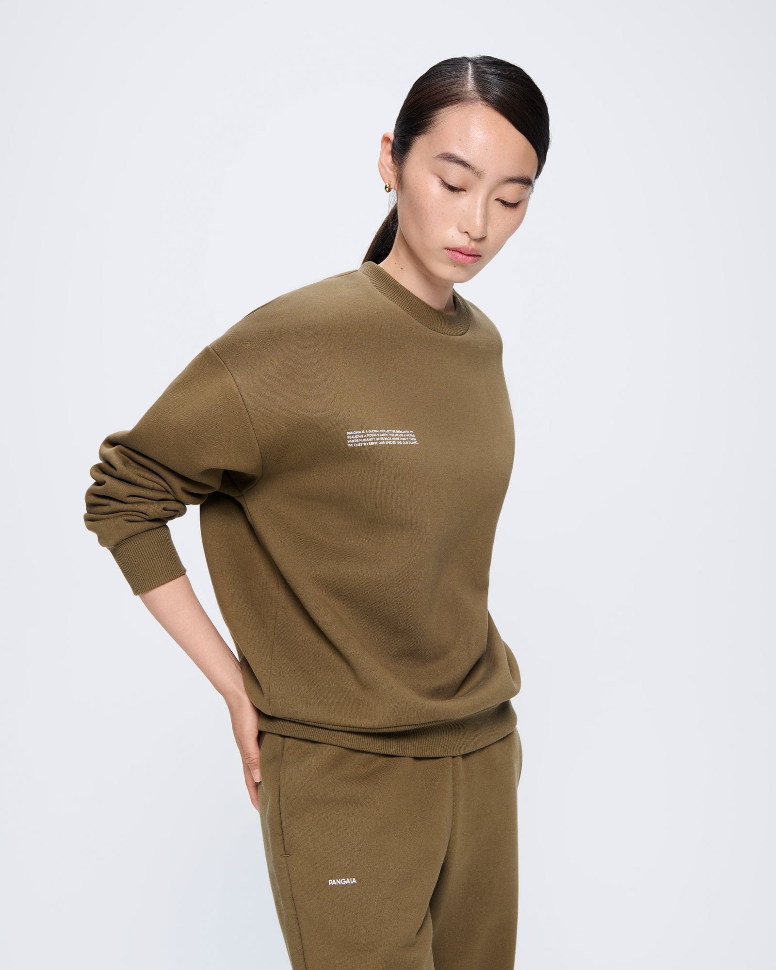 Womens 365 Heavyweight Sweatshirt—Soil Brown - Main Image