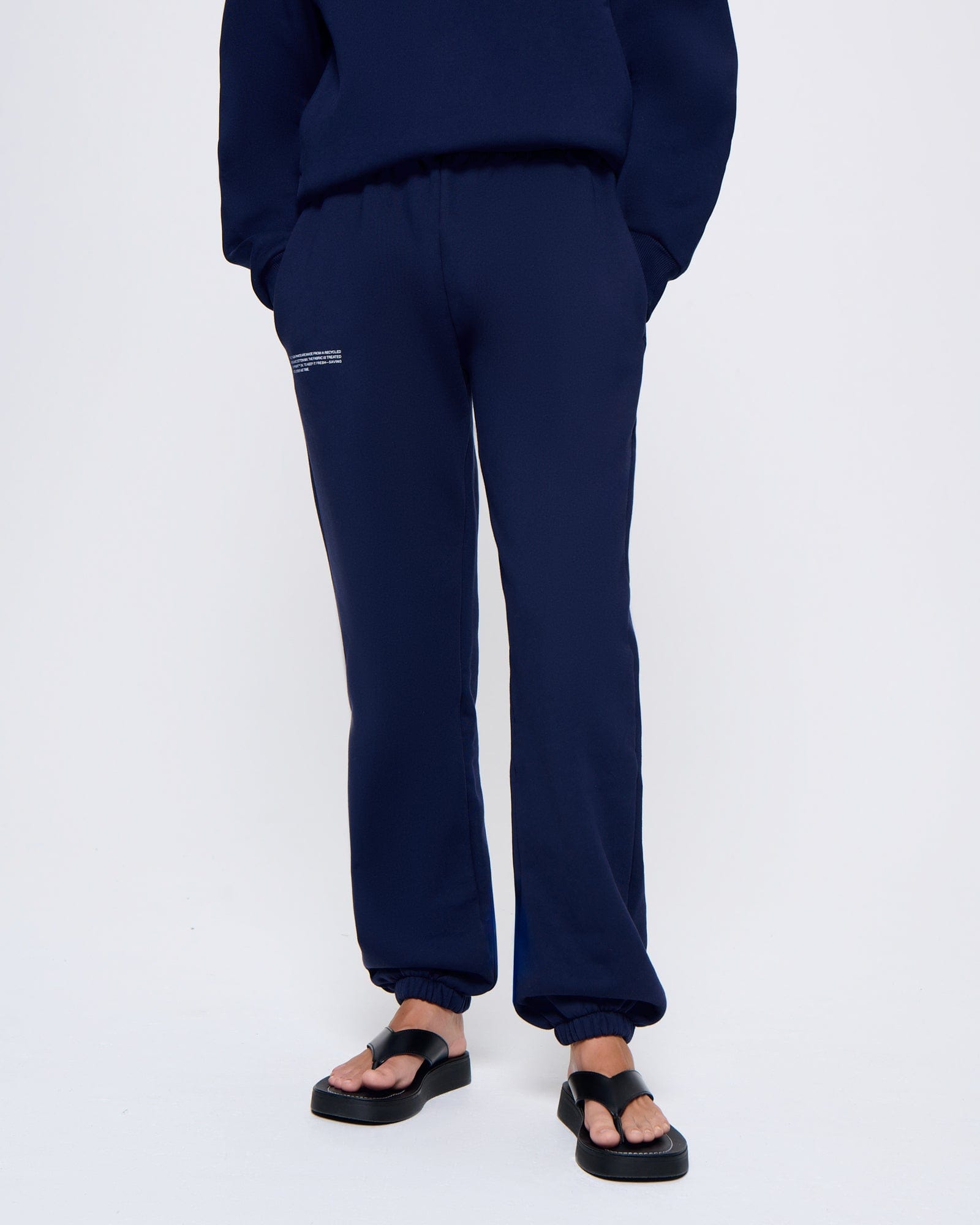 Womens Navy 365 Heavyweight Track Pants | PANGAIA