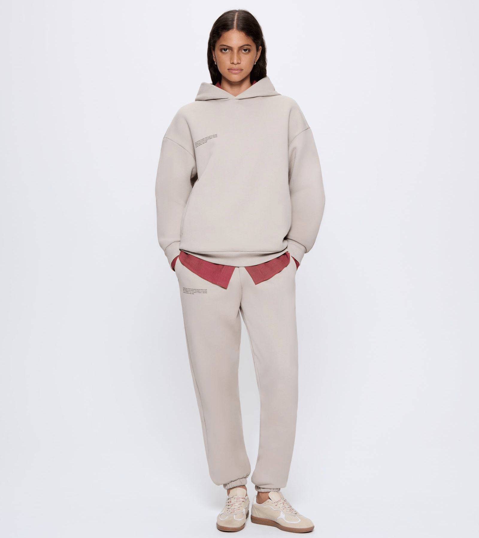 Mens Grey 365 Midweight Snap Button Hoodie | PANGAIA